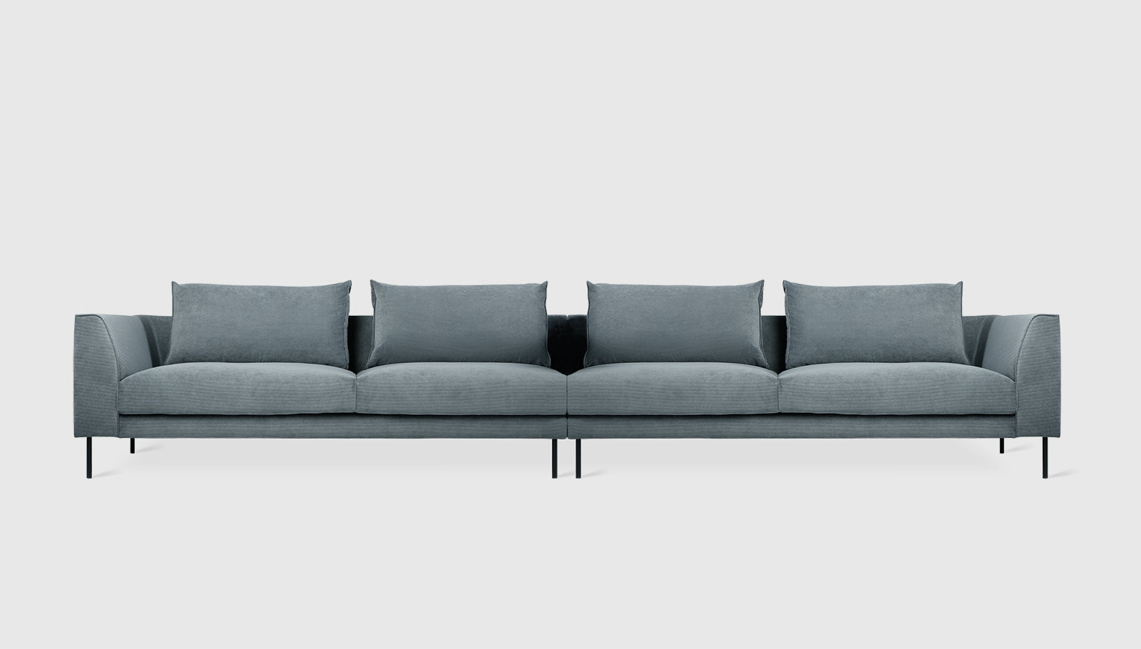 Renfrew XL Sofa Mersey Skyline / BlackSofa Gus*  Mersey Skyline Black  Four Hands, Mid Century Modern Furniture, Old Bones Furniture Company, Old Bones Co, Modern Mid Century, Designer Furniture, https://www.oldbonesco.com/