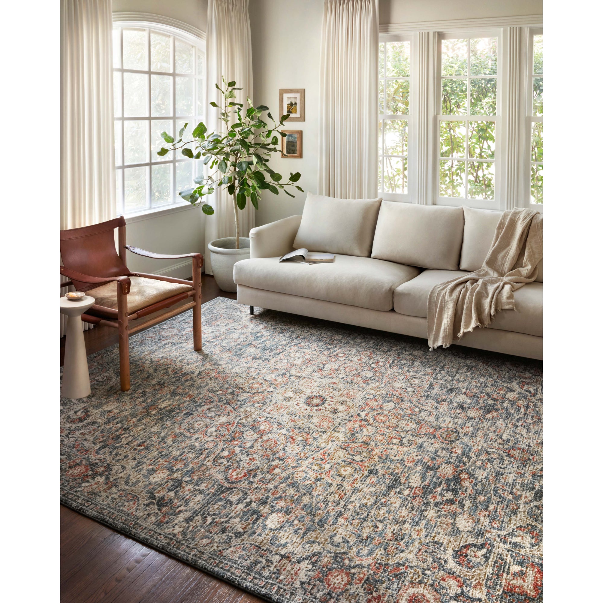 Loloi Saban Blue/Spice Rug