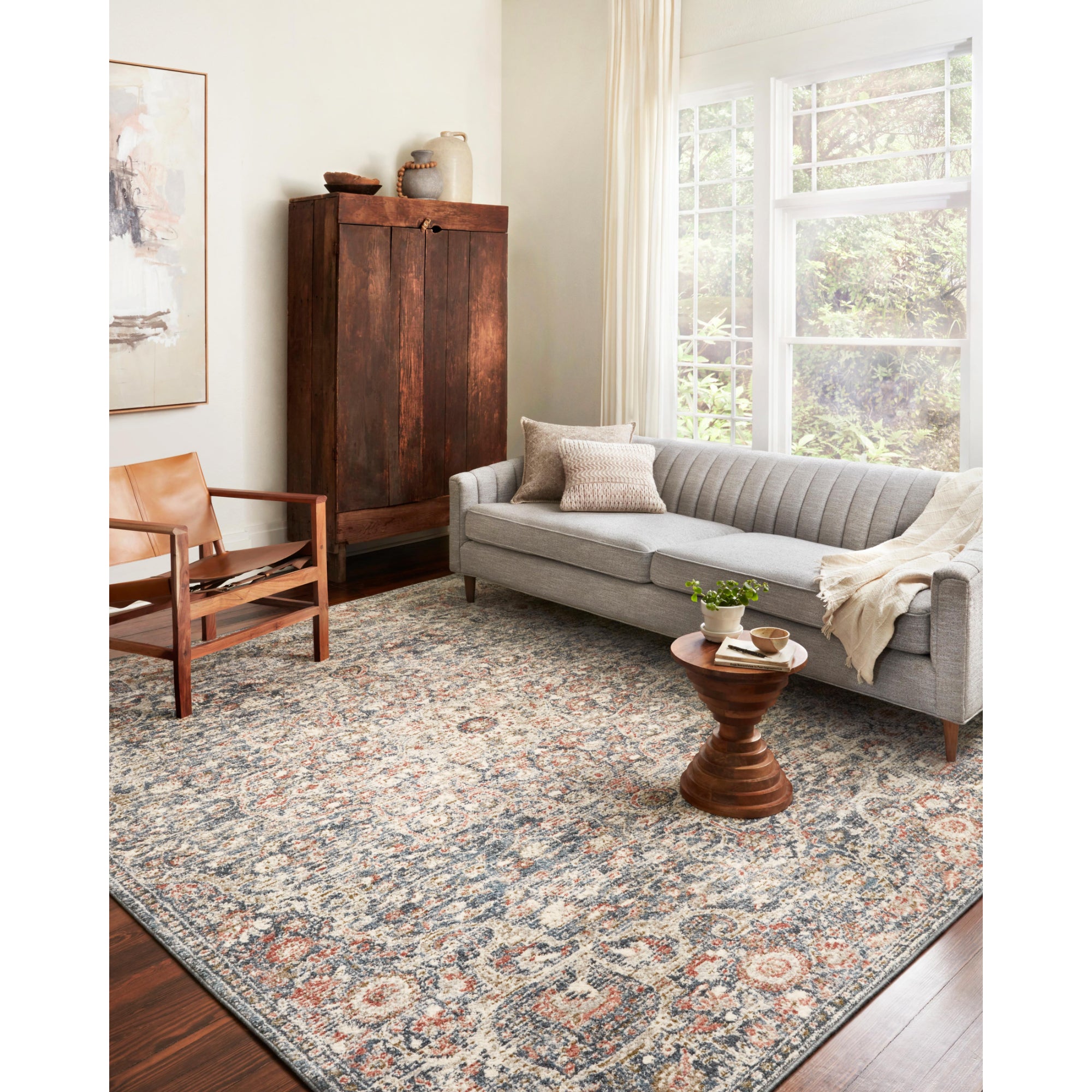 Loloi Saban Blue/Spice Rug