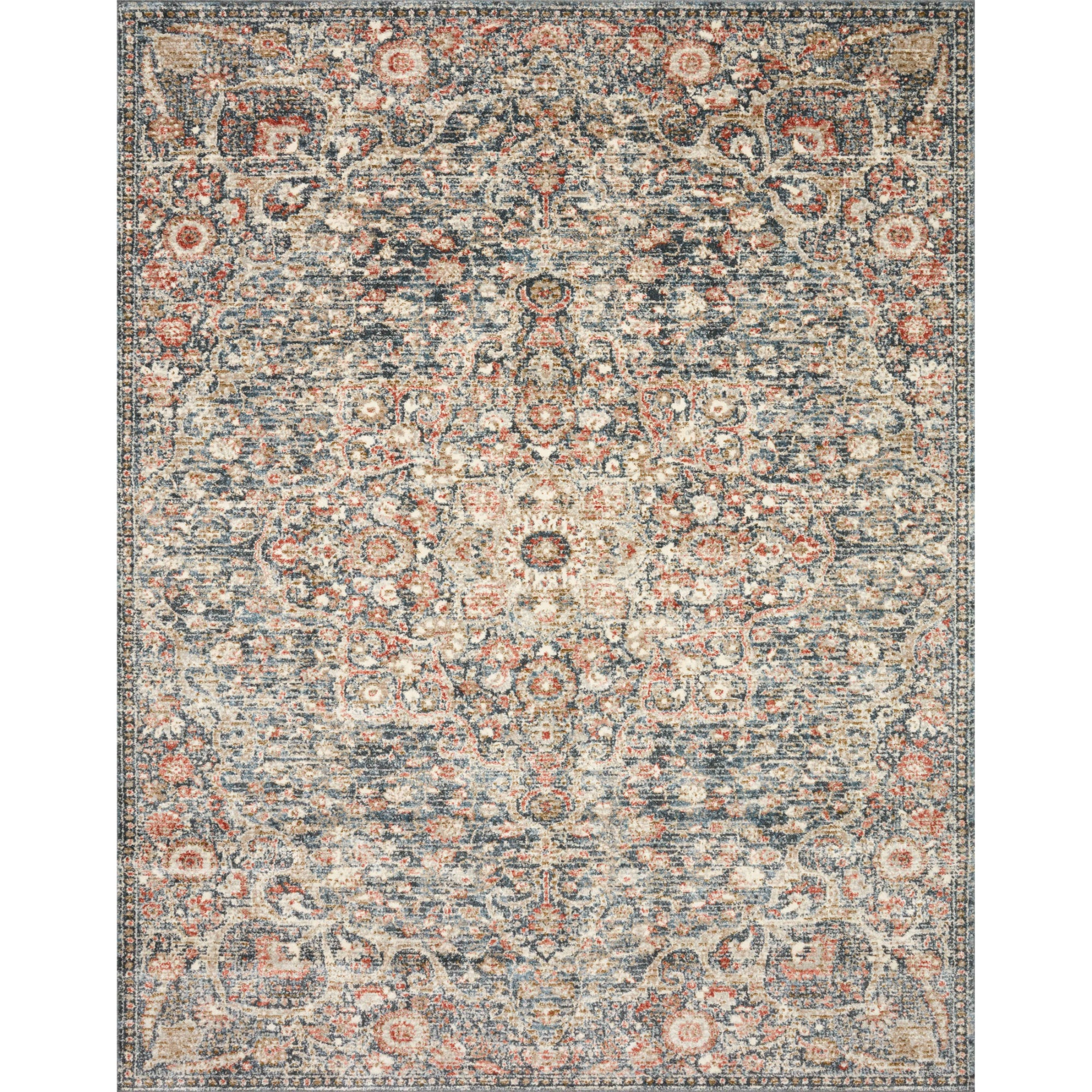 Loloi Saban Blue/Spice Rug