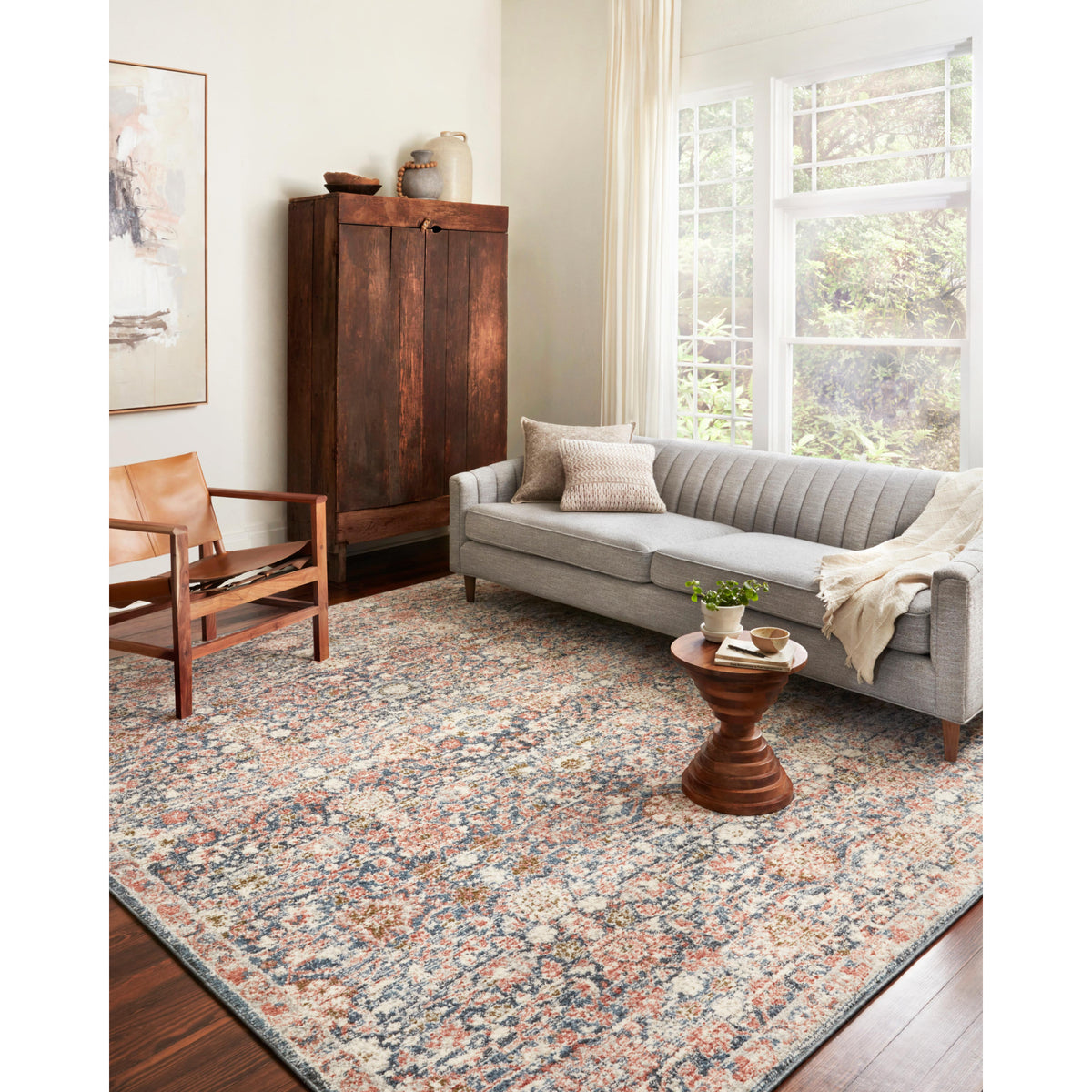 Loloi Saban Navy/Rust Rug by Loloi