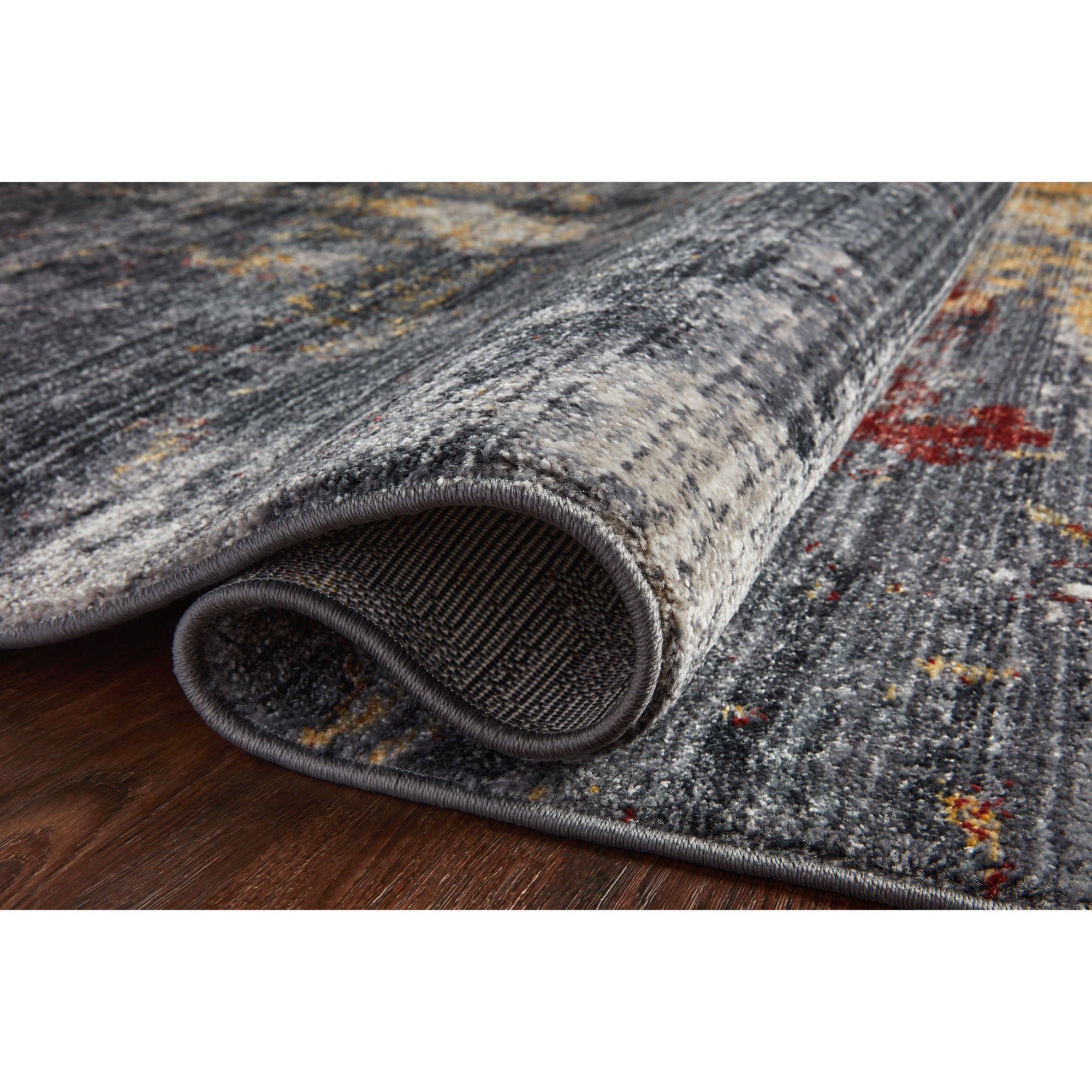 Loloi Samra Dark Grey/Spice Rug