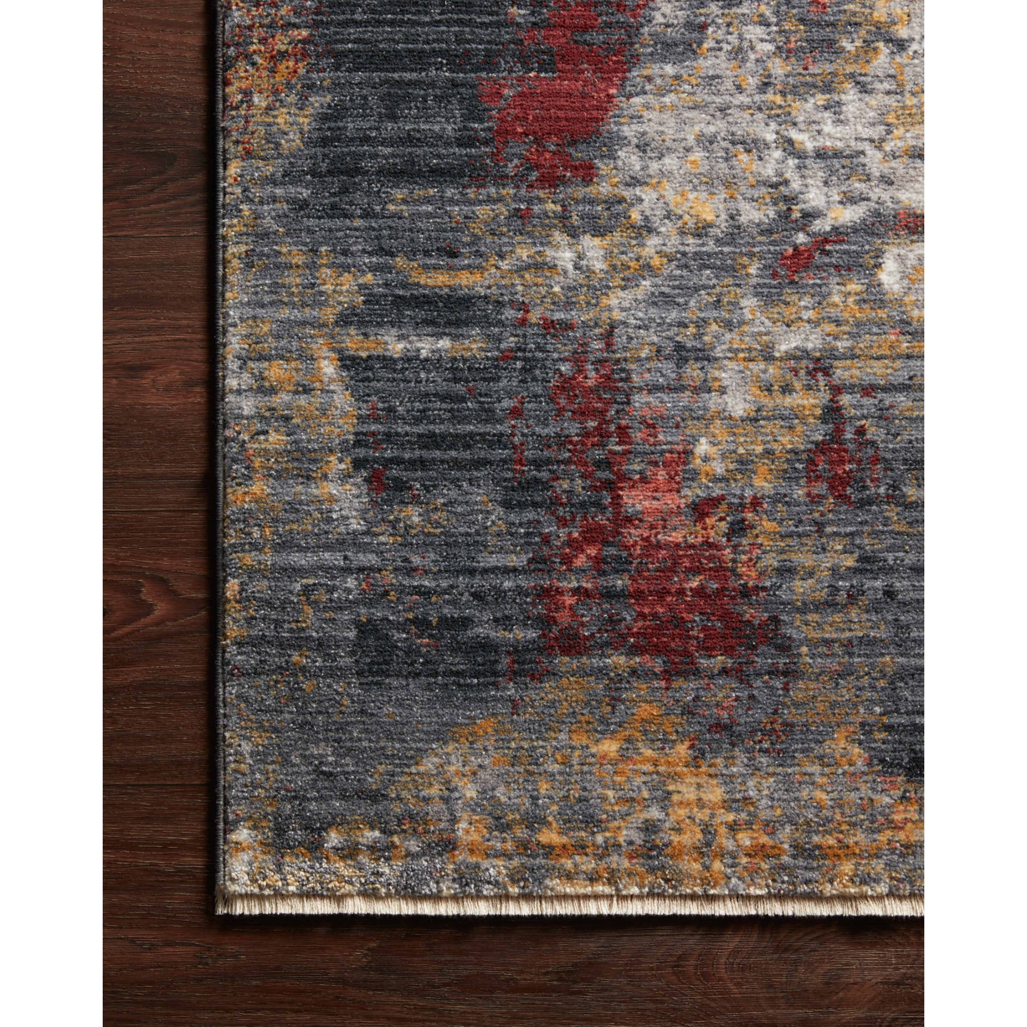 Loloi Samra Dark Grey/Spice Rug