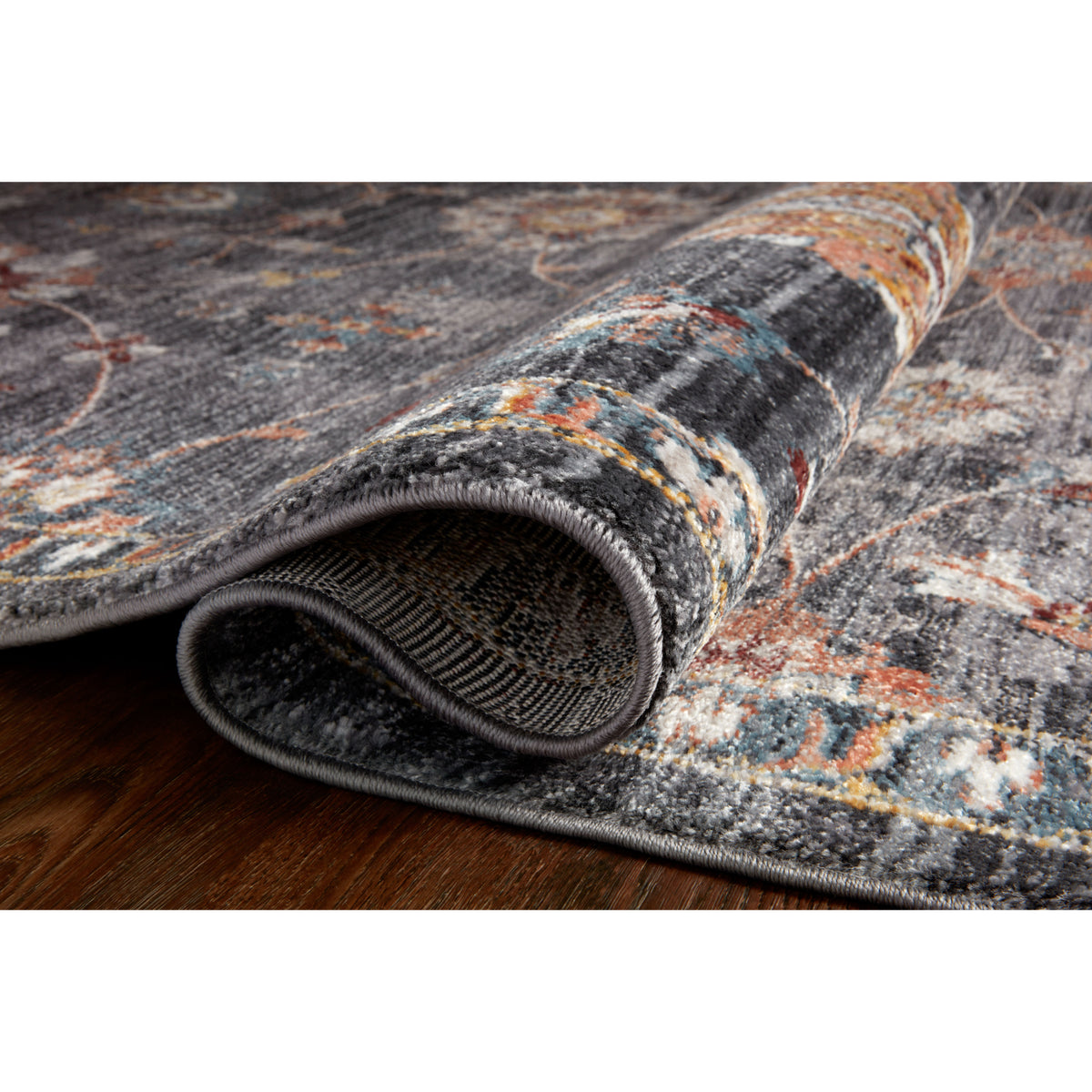 Loloi Samra Charcoal/Multi Rug by Loloi