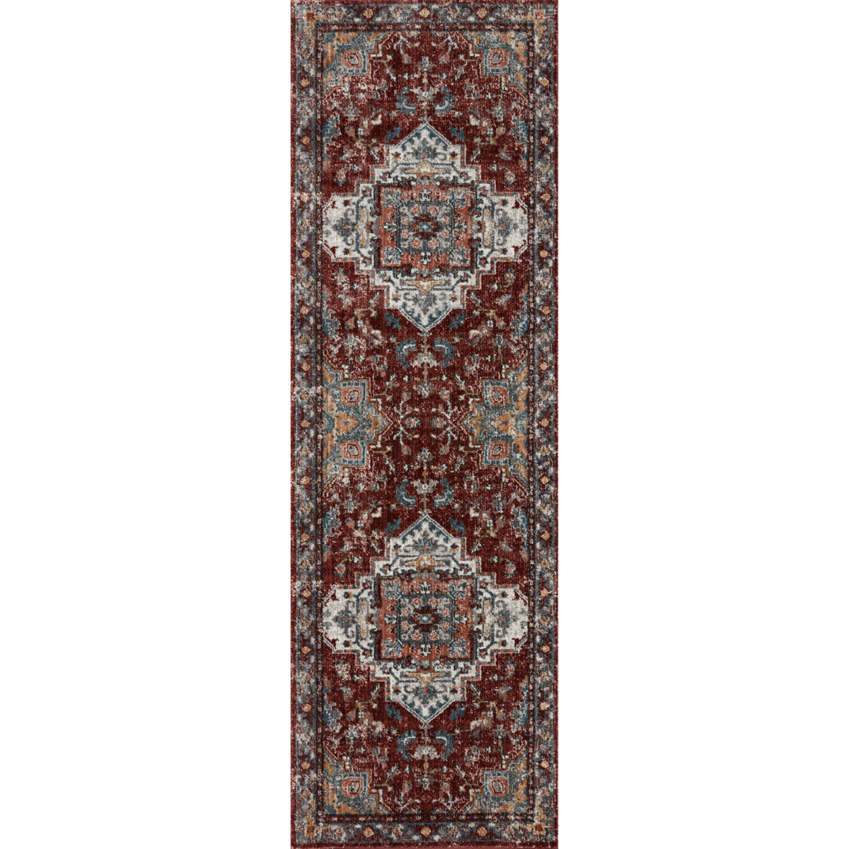 Loloi Samra Brick/Grey Rug by Loloi
