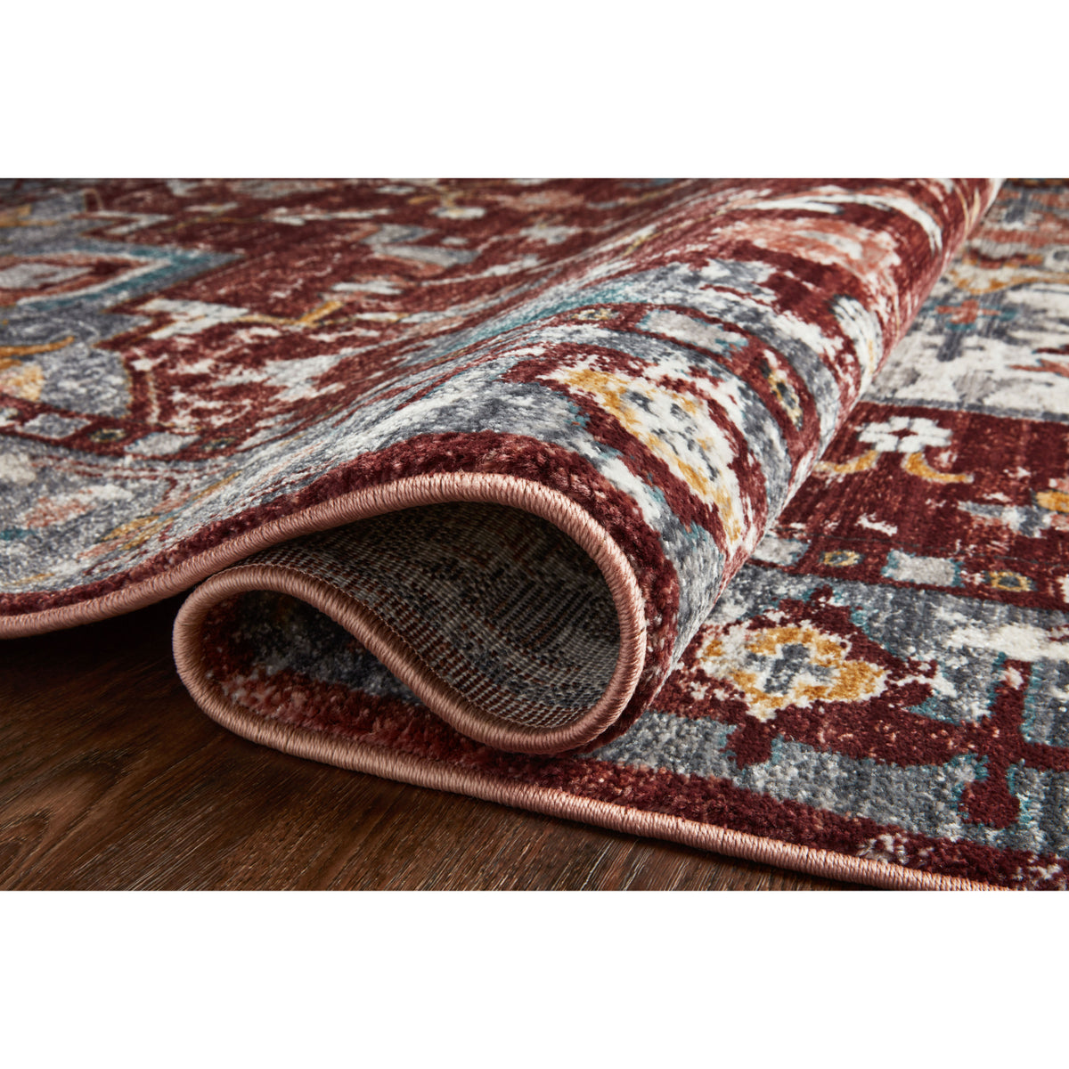 Loloi Samra Brick/Grey Rug by Loloi