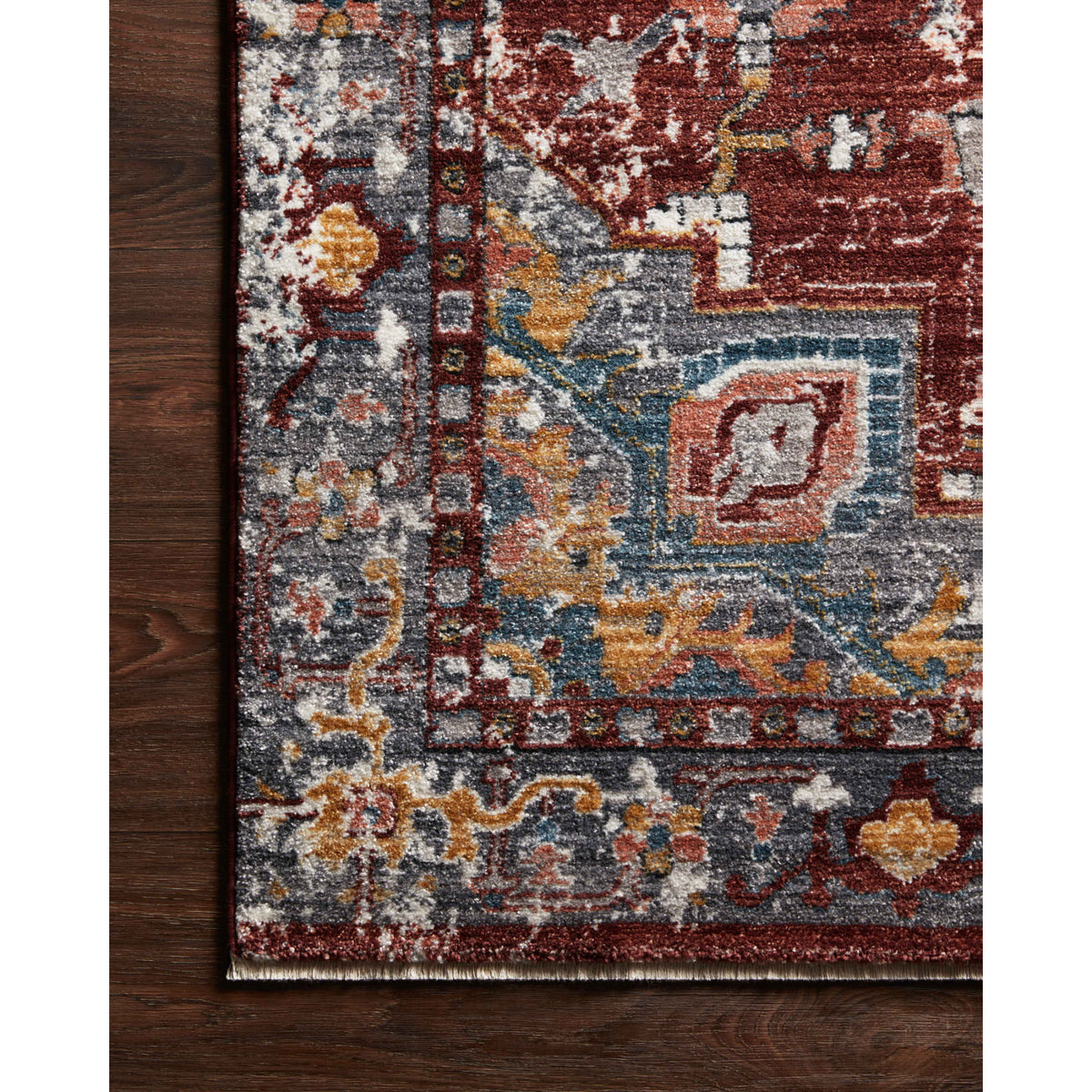 Loloi Samra Brick/Grey Rug by Loloi