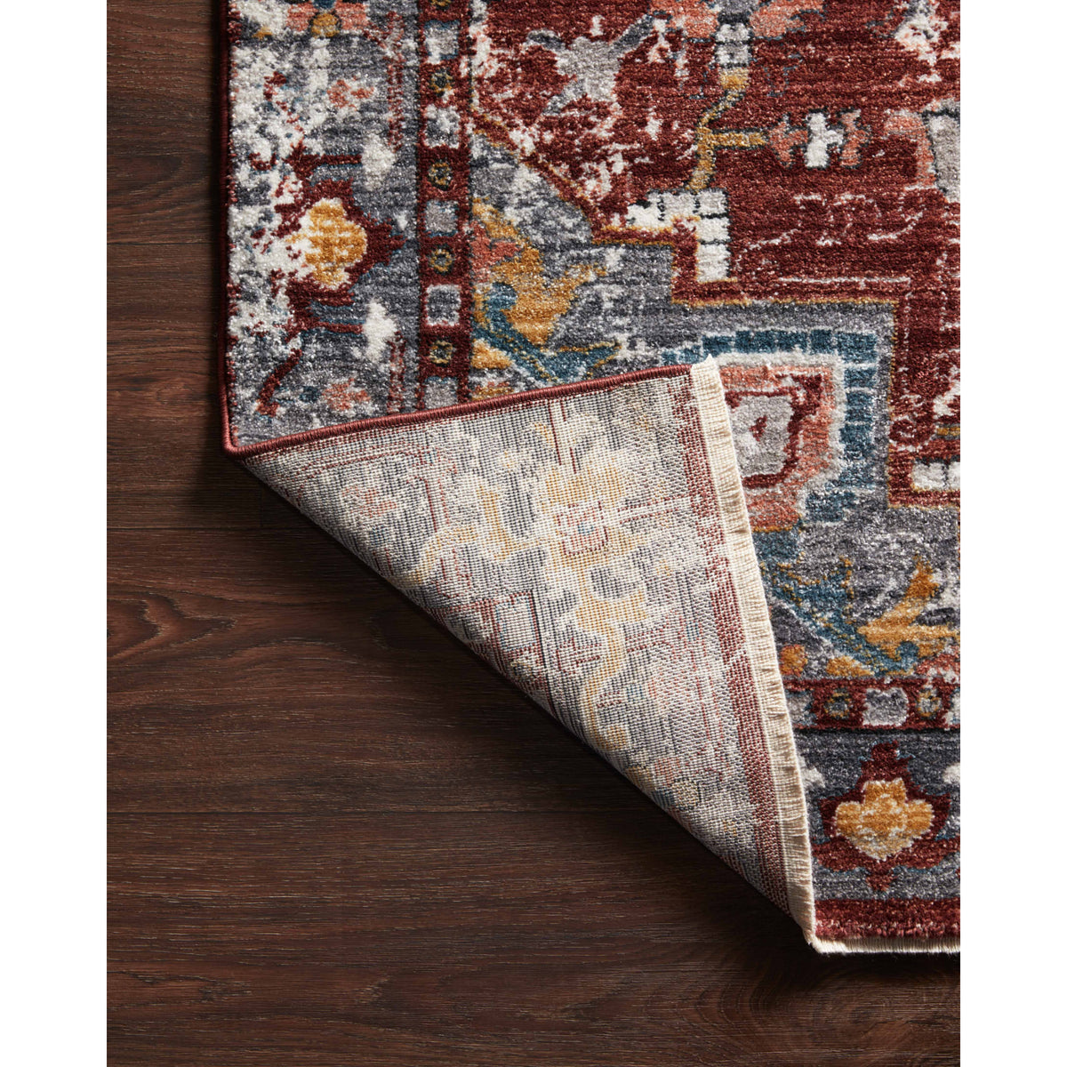 Loloi Samra Brick/Grey Rug by Loloi