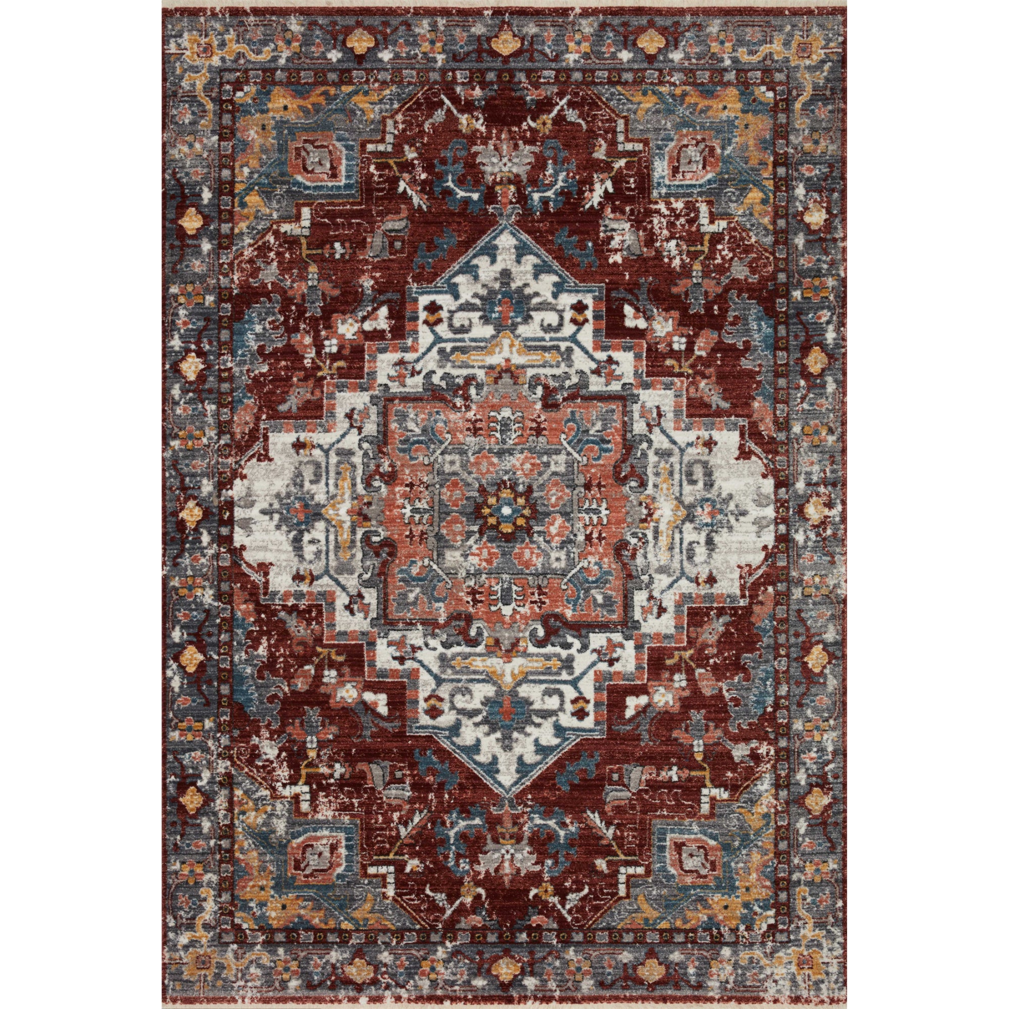 Loloi Samra Brick/Grey Rug
