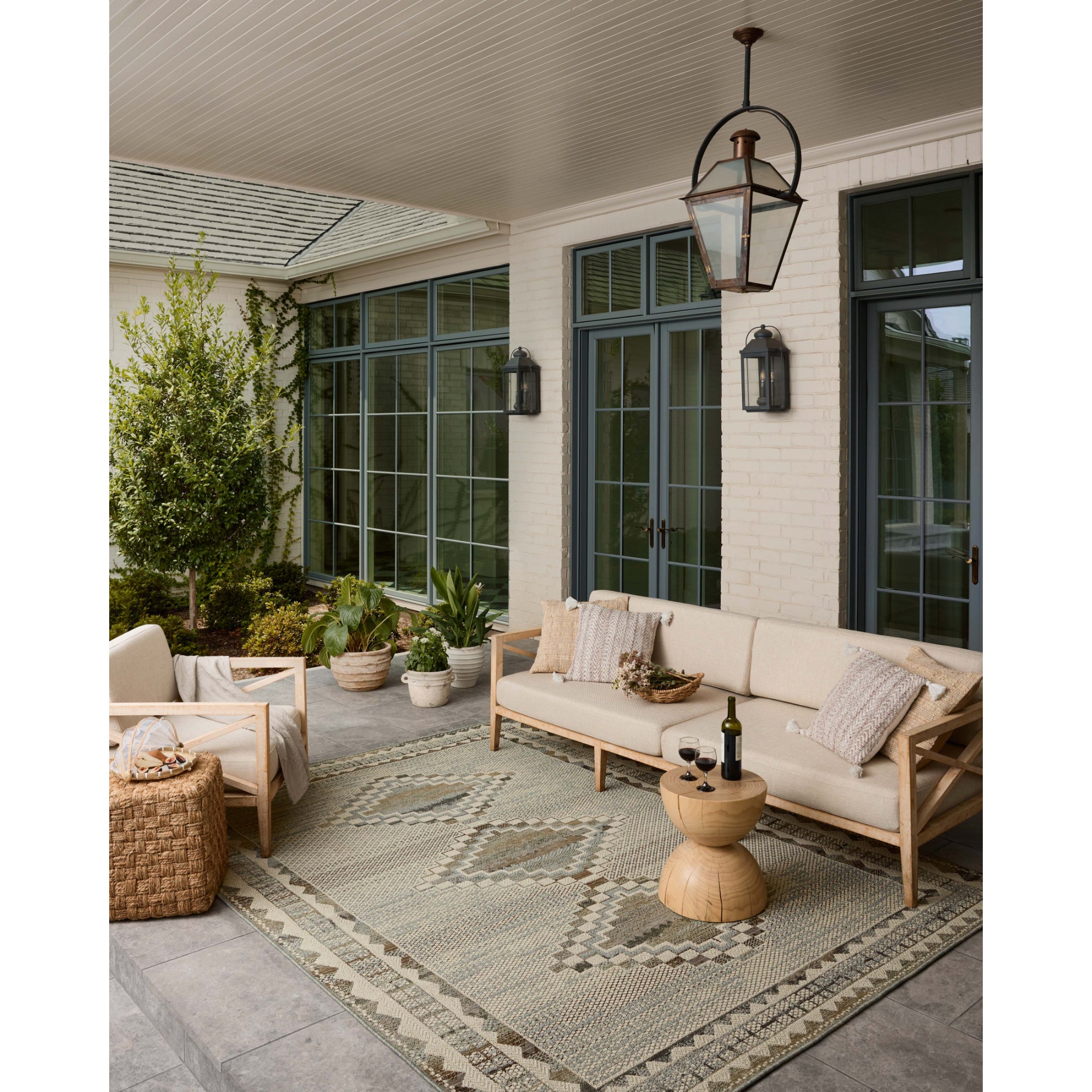 Loloi Saylor Ivory/Granite Indoor/Outdoor Sample Rug