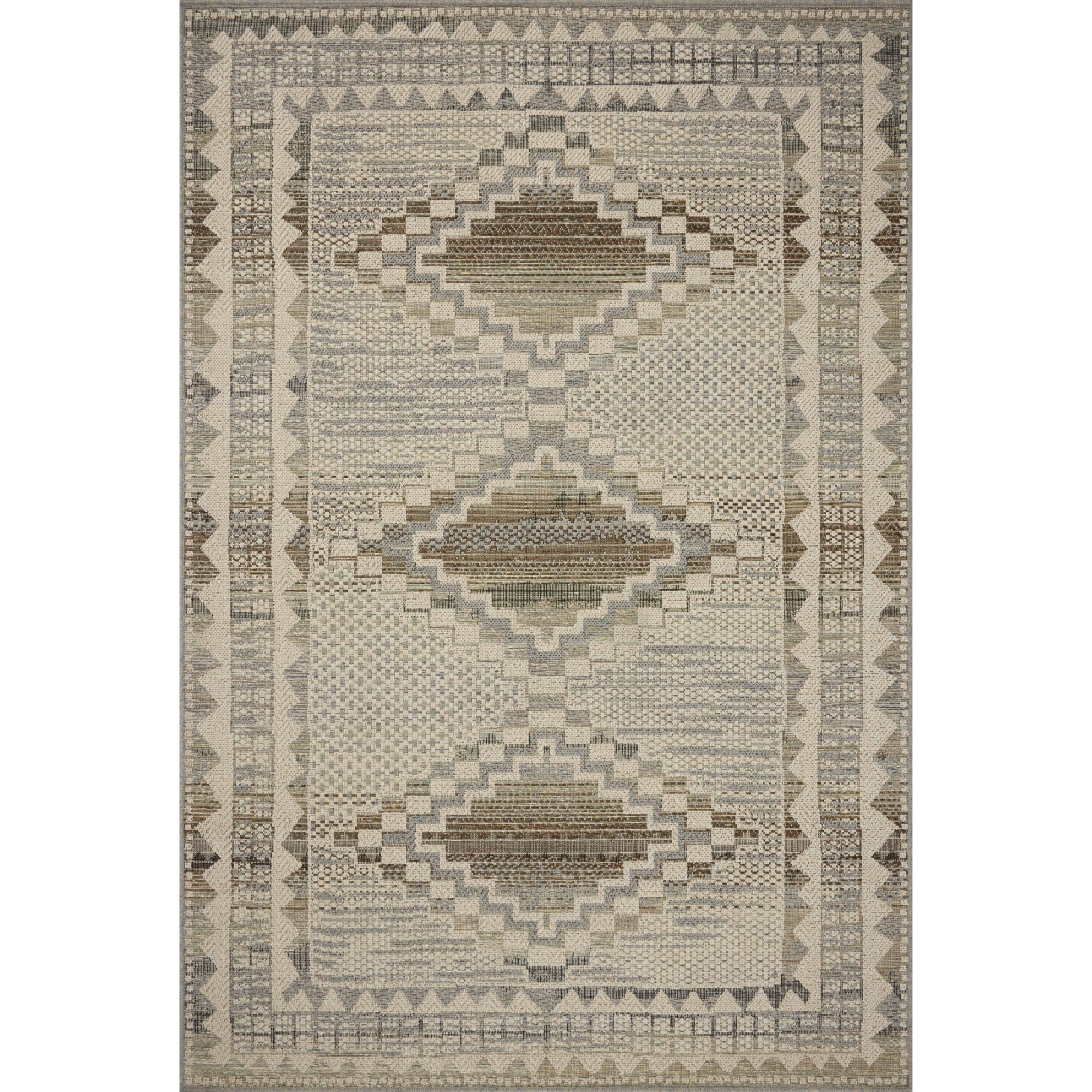 Loloi Saylor Ivory/Granite Indoor/Outdoor Sample Rug