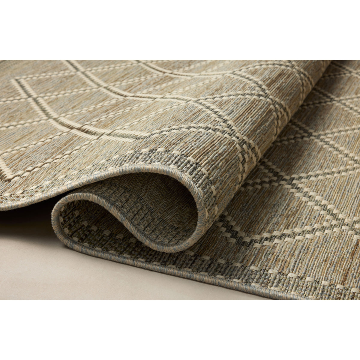 Loloi Saylor Stone/Ivory Indoor/Outdoor Sample Rug by Loloi