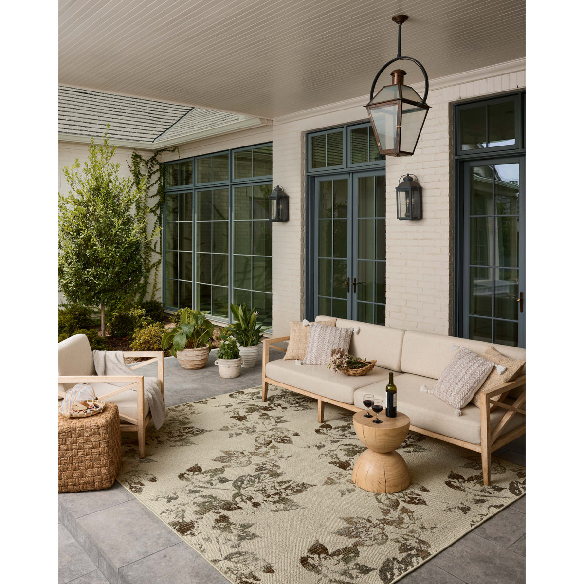 Loloi Saylor Ivory/Bark Indoor/Outdoor Sample Rug
