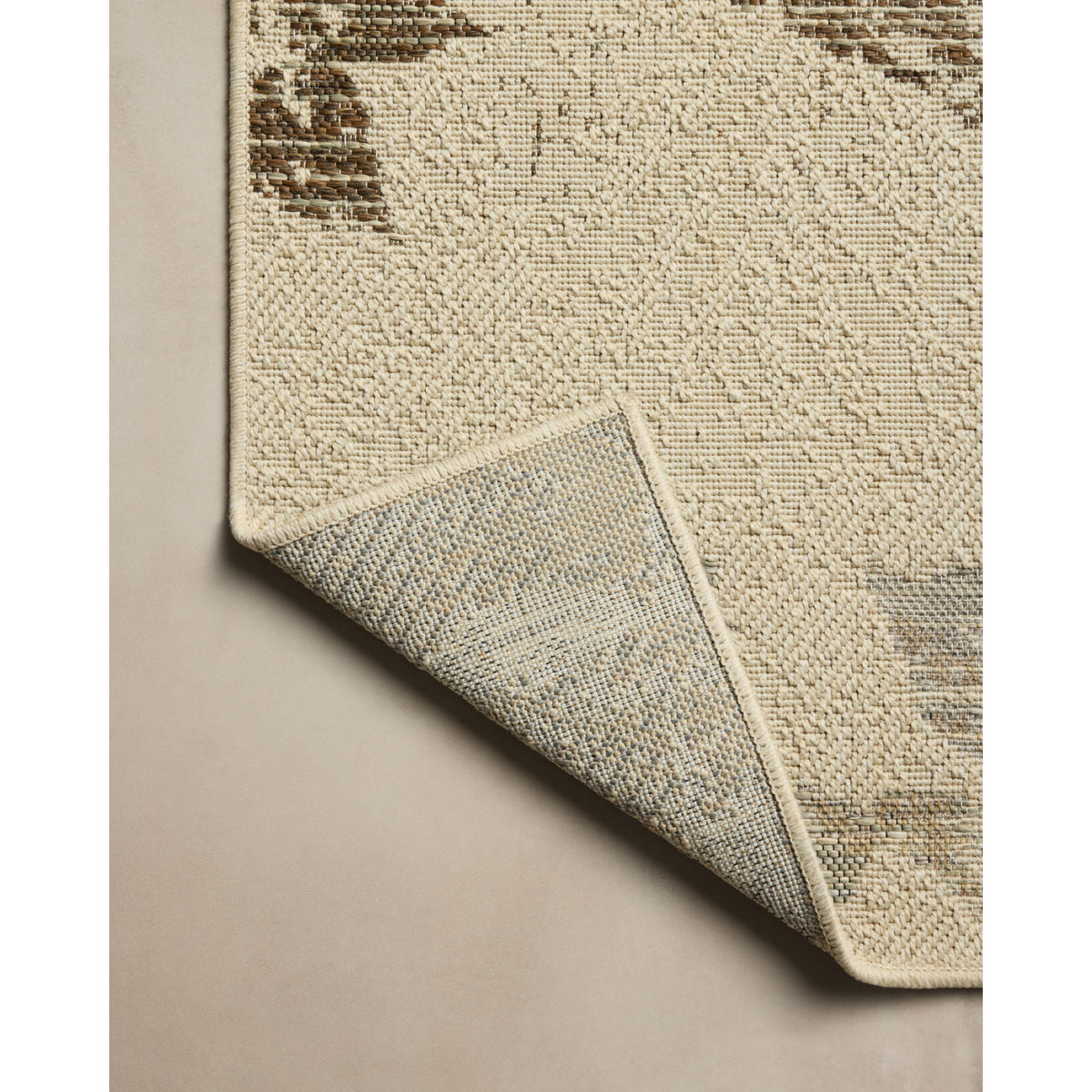 Loloi Saylor Ivory/Bark Indoor/Outdoor Sample Rug by Loloi