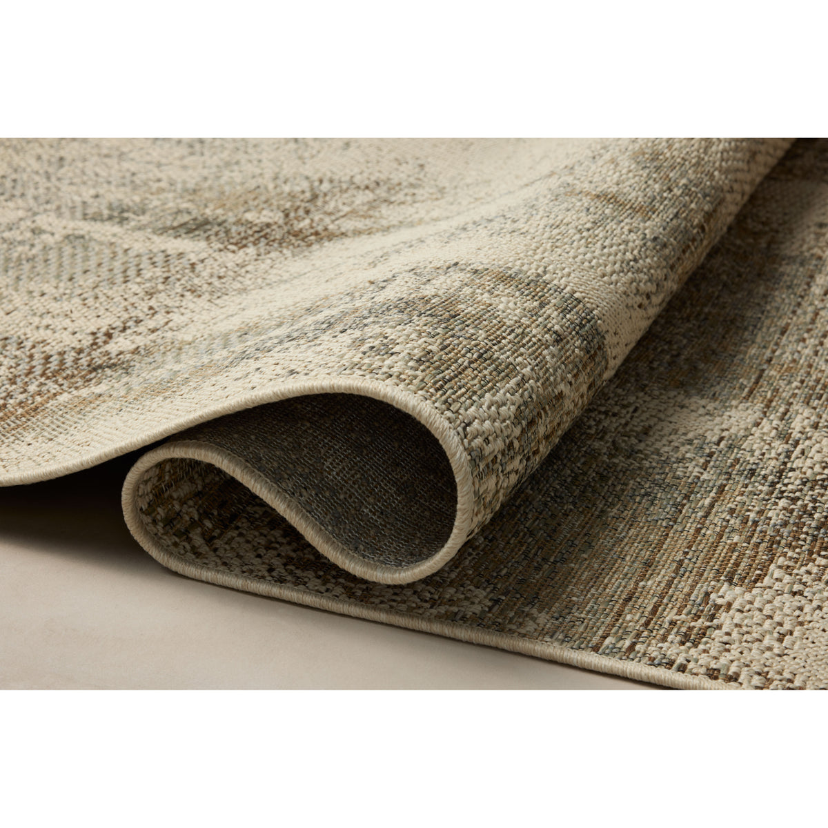 Loloi Saylor Smoke/Ivory Indoor/Outdoor Sample Rug by Loloi