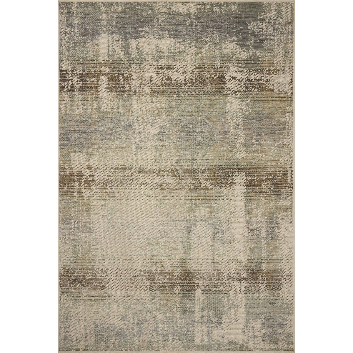 Loloi Saylor Smoke/Ivory Indoor/Outdoor Sample Rug