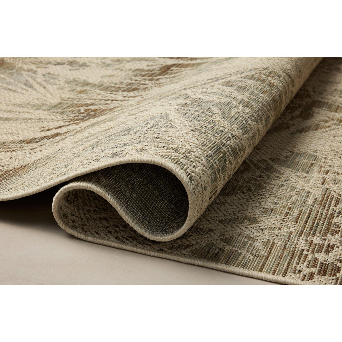 Loloi Saylor Ivory/Stone Indoor/Outdoor Sample Rug by Loloi