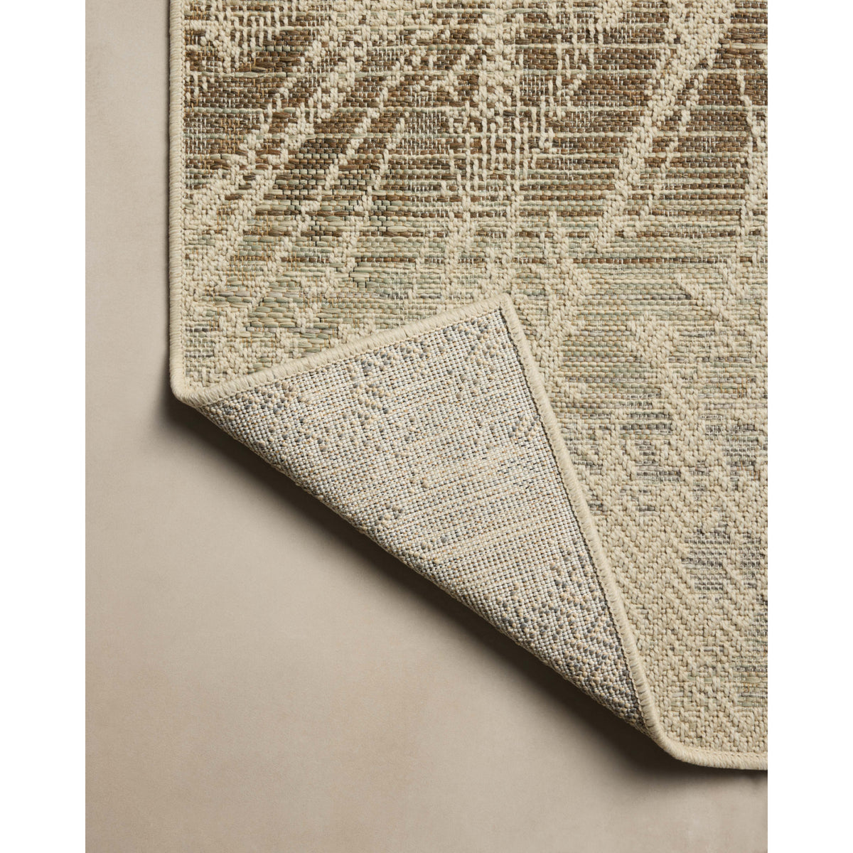 Loloi Saylor Ivory/Stone Indoor/Outdoor Sample Rug by Loloi