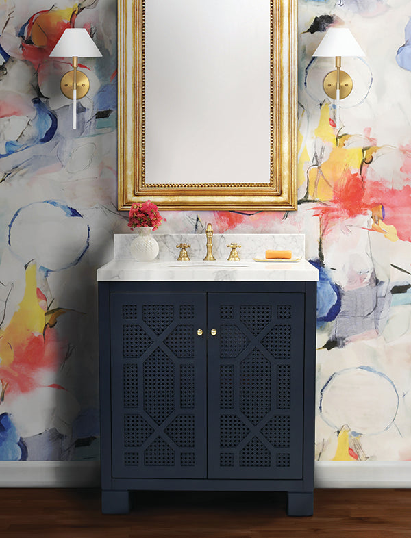 Schaffer Bath Vanity - Matte Navy