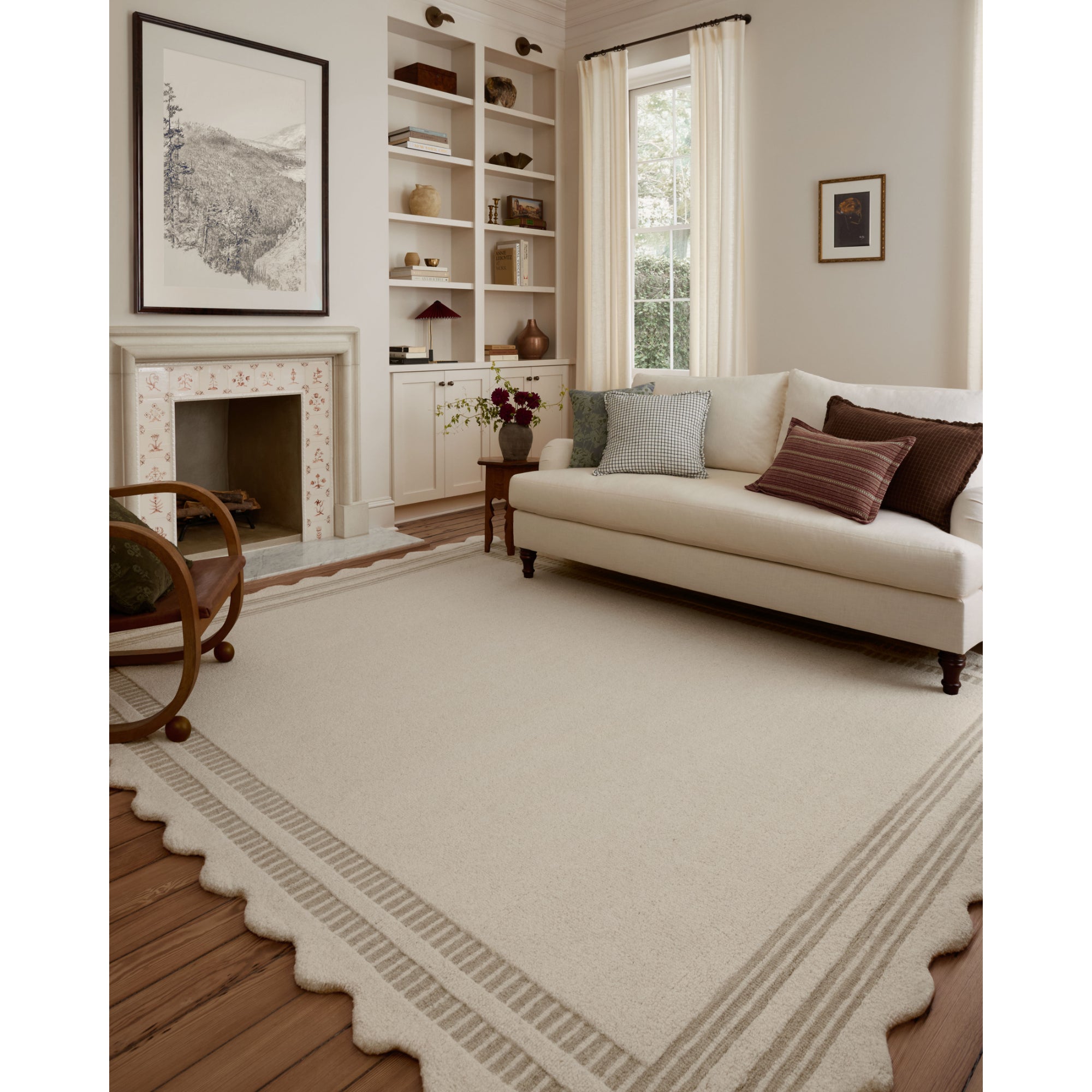 Chris Loves Julia x Loloi Scottie Ivory/Grey Rug