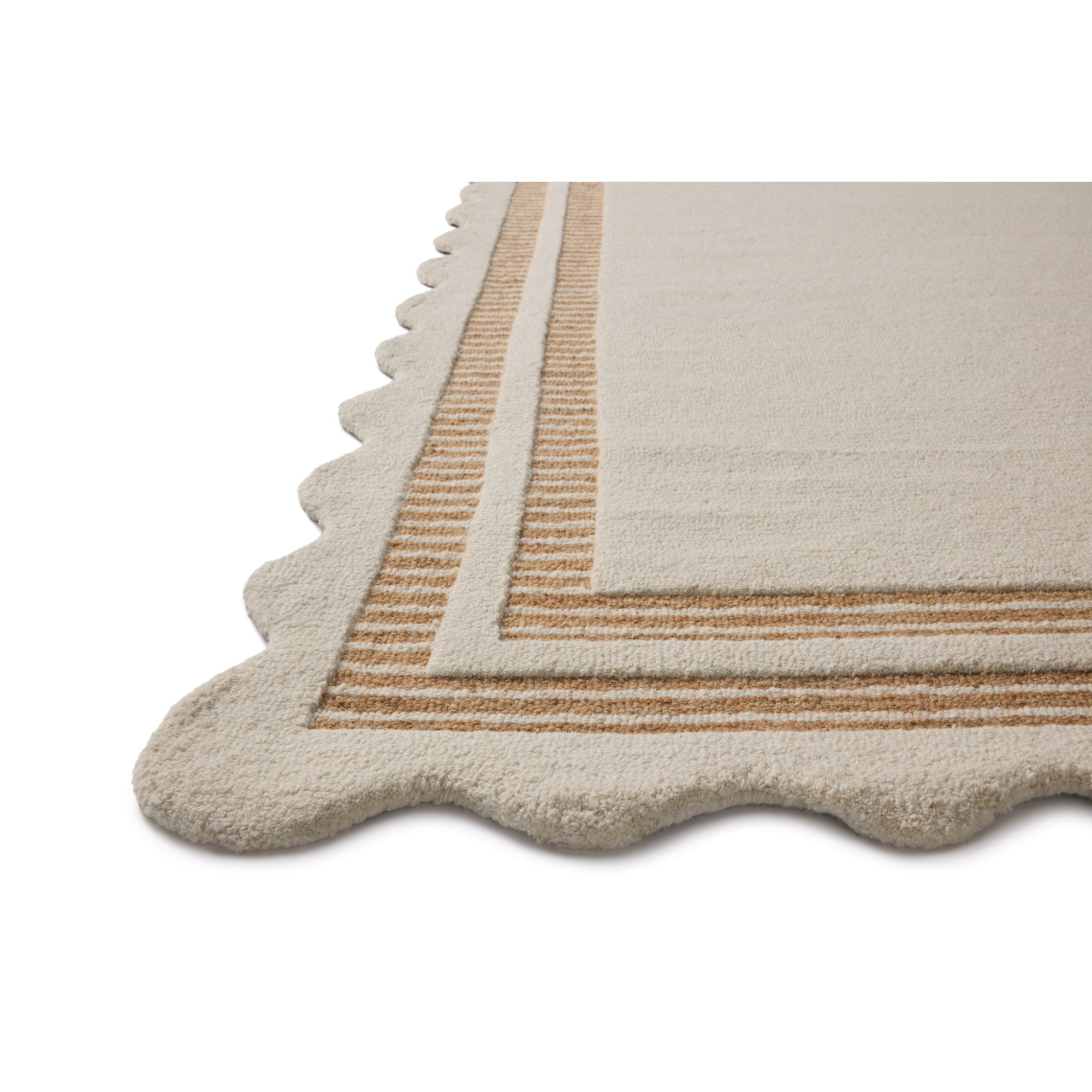 Chris Loves Julia x Loloi Scottie Ivory/Rust Rug