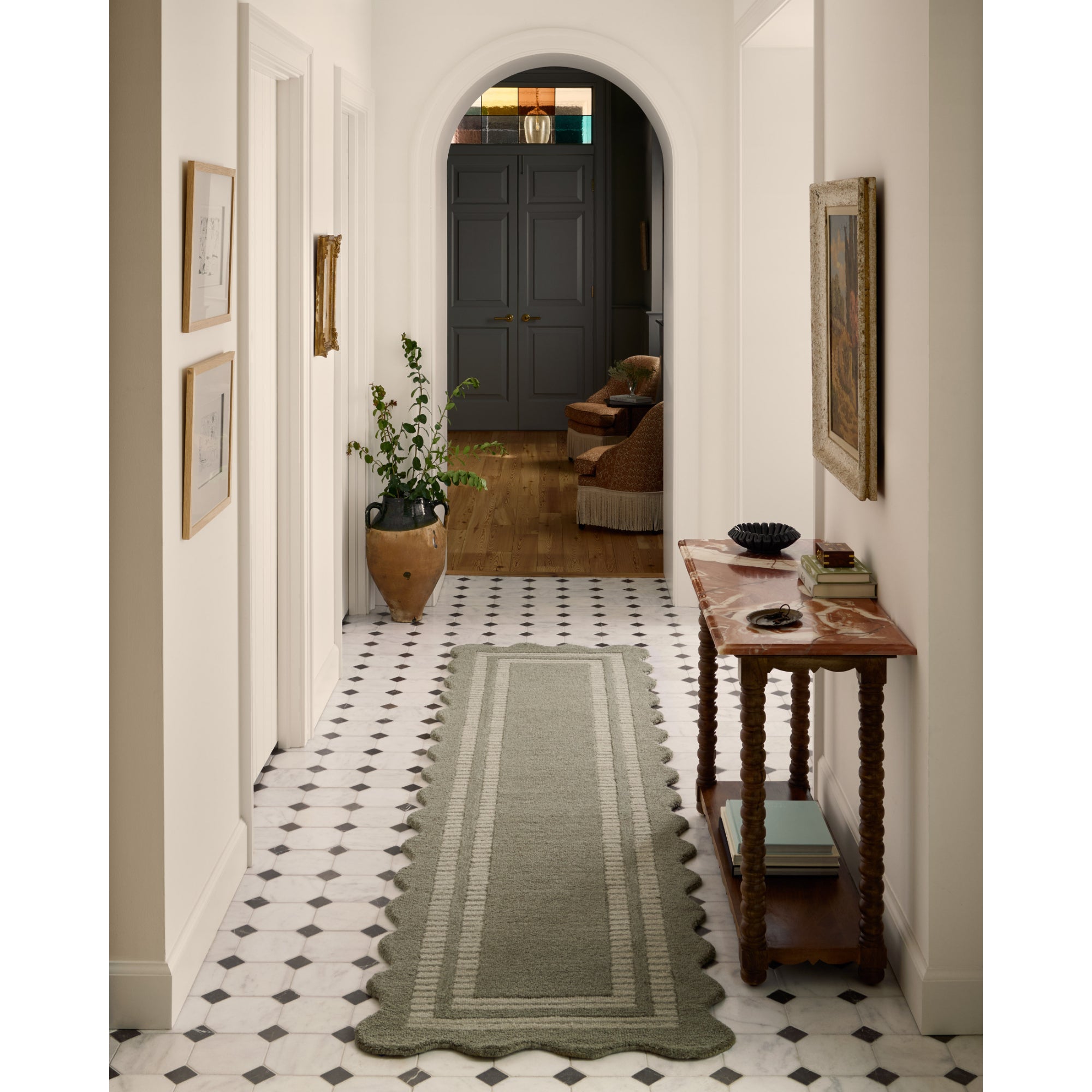 Chris Loves Julia x Loloi Scottie Olive/Pebble Rug