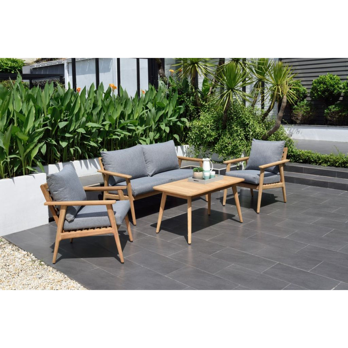 Eve Teak Wood Rectangular Coffee Table