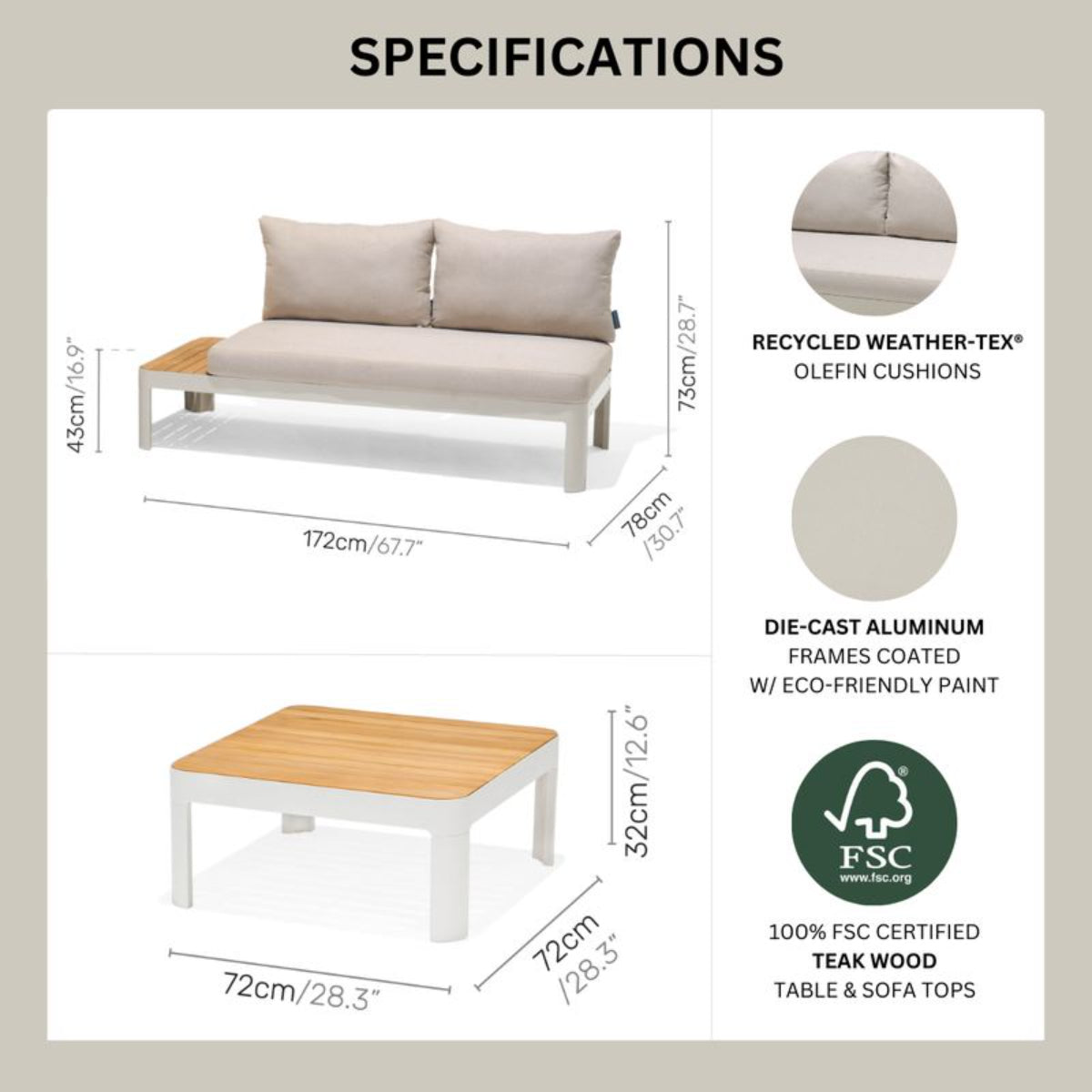 Portals Light 2-Seat Sofa