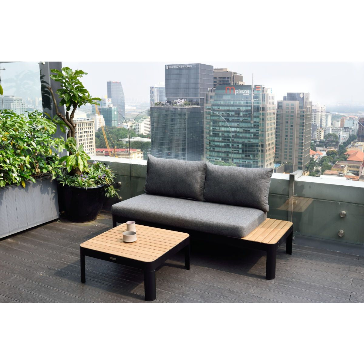 Portals Dark Square Coffee Table