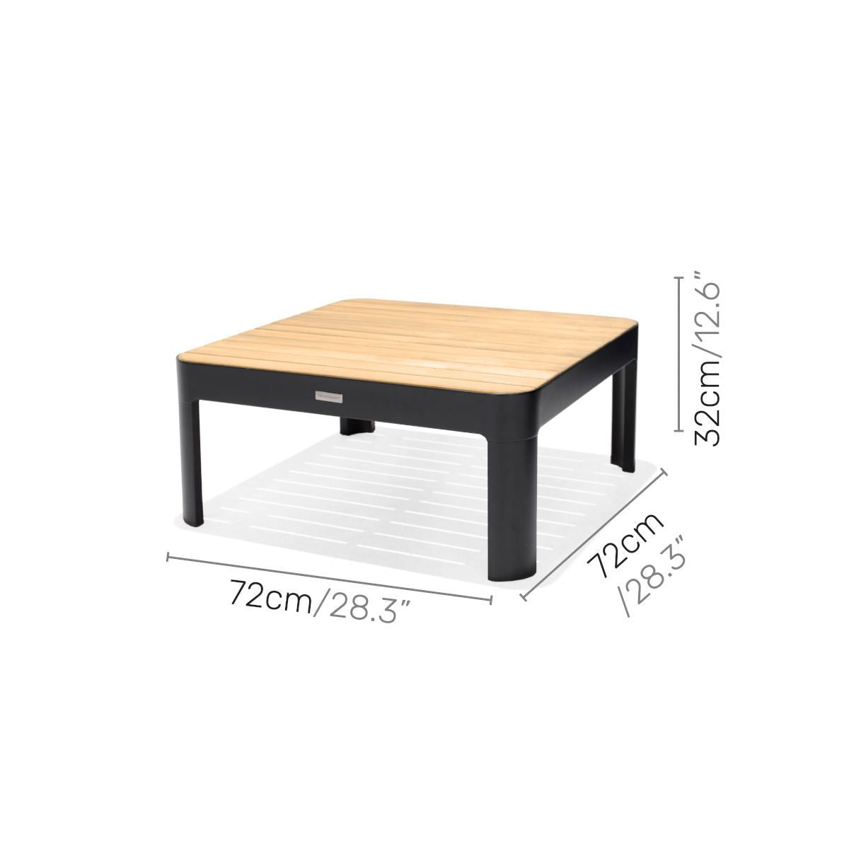 Portals Dark Square Coffee Table
