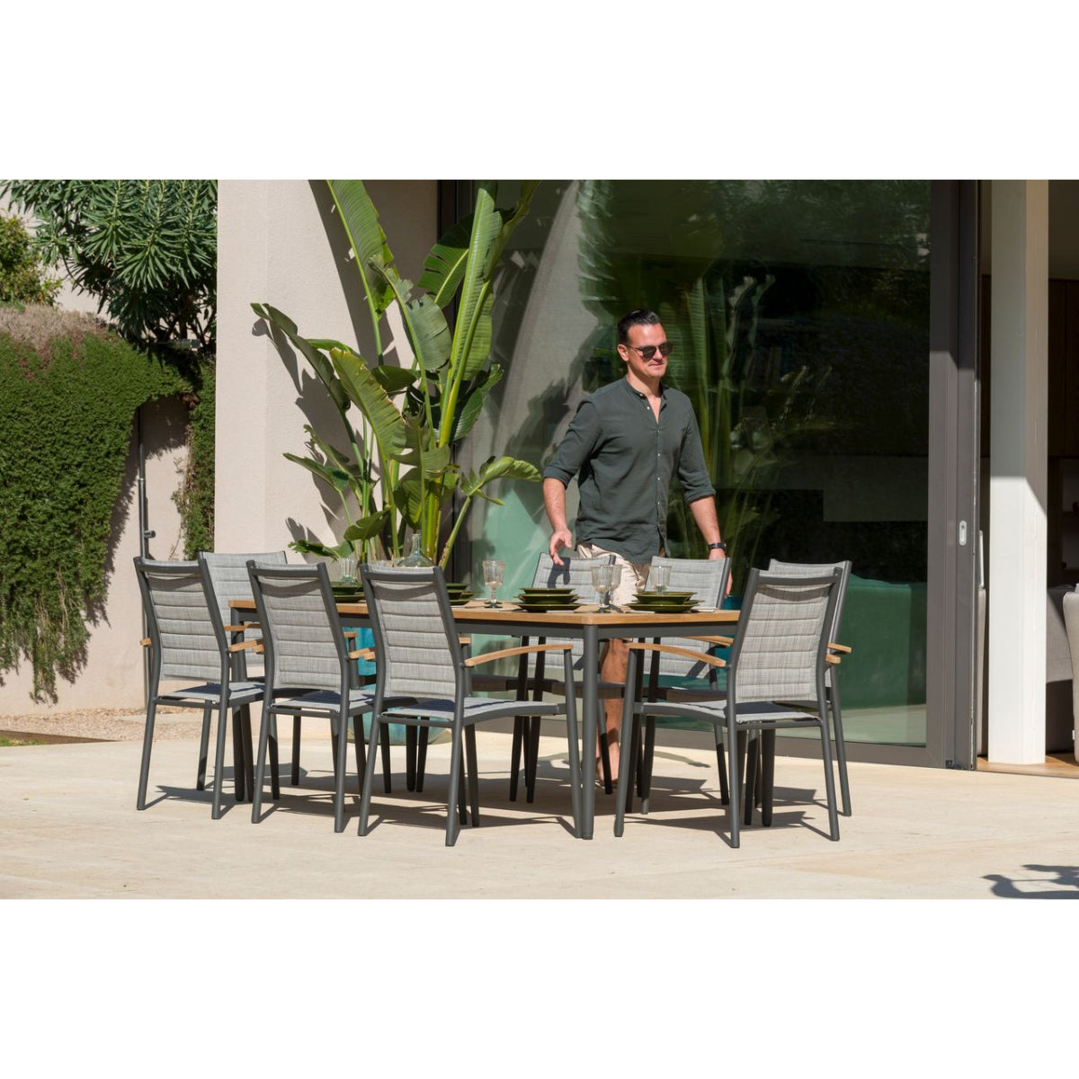 Topaz Rectangular Big Dining Table