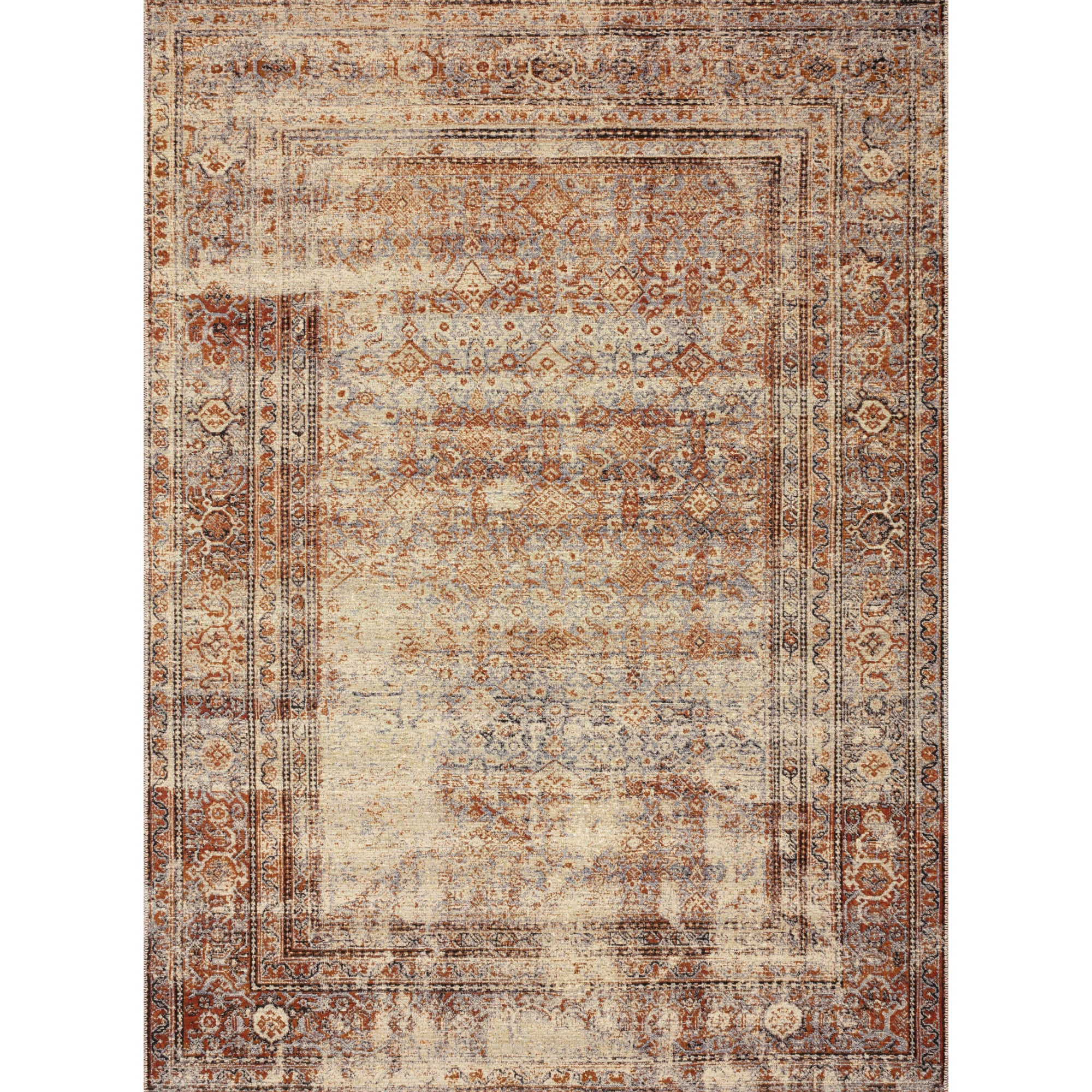 Loloi Sebastian Natural/Brick Rug
