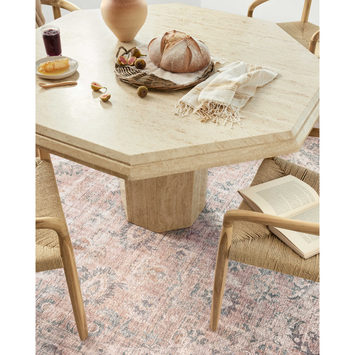 Loloi Skye Blush/Grey Rug by Loloi