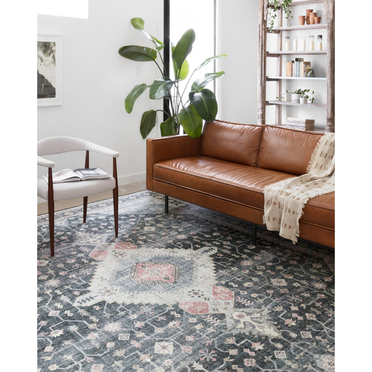 Loloi Skye Charcoal/Multi Rug by Loloi