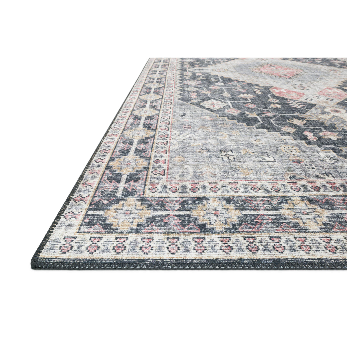 Loloi Skye Charcoal/Multi Rug by Loloi
