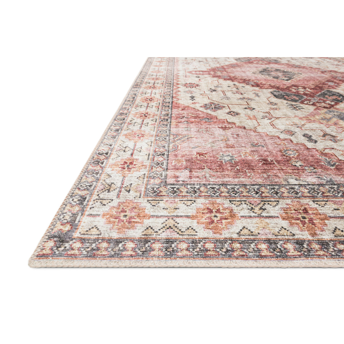 Loloi Skye Ivory/Berry Rug by Loloi