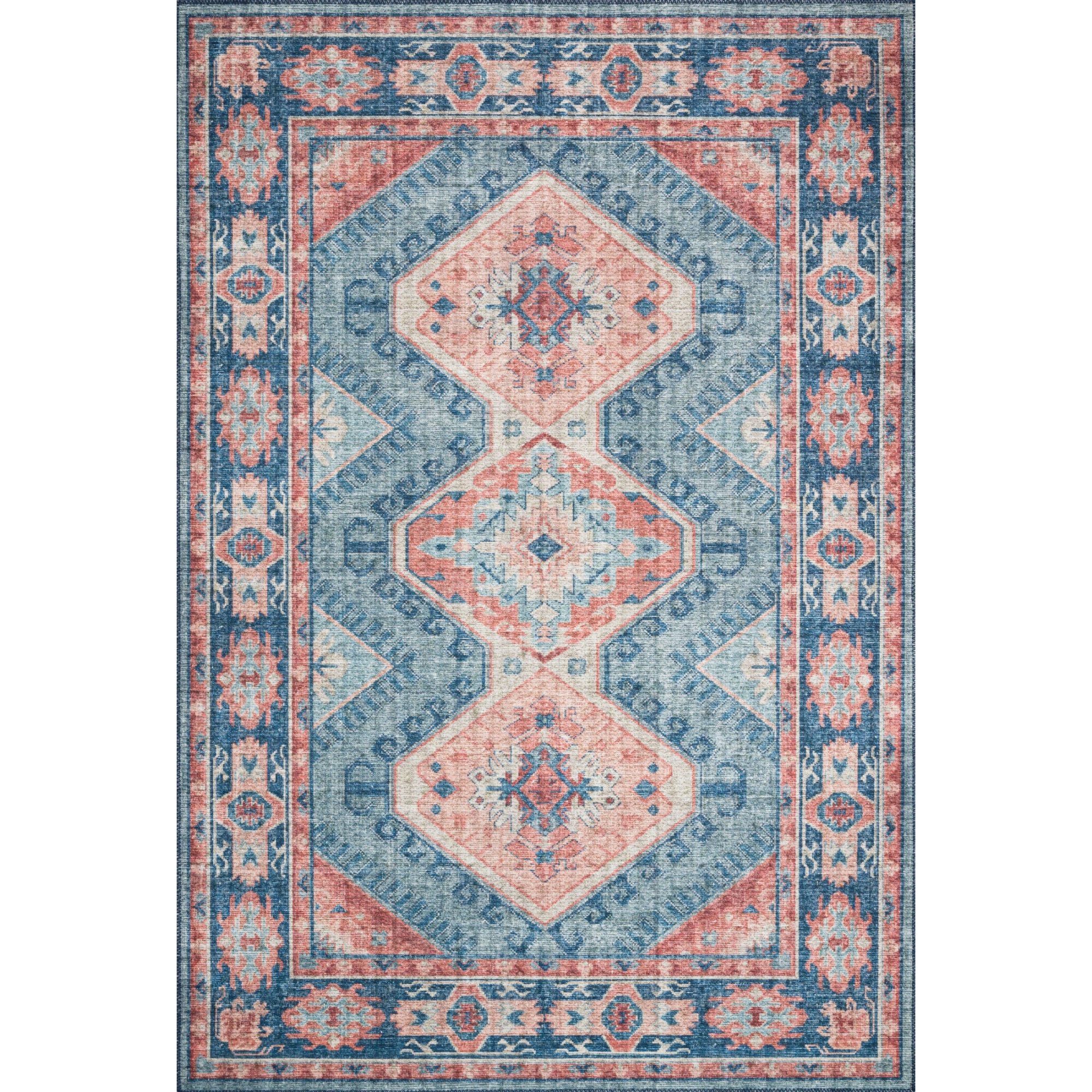 Loloi Skye Turquoise/Terracotta Rug