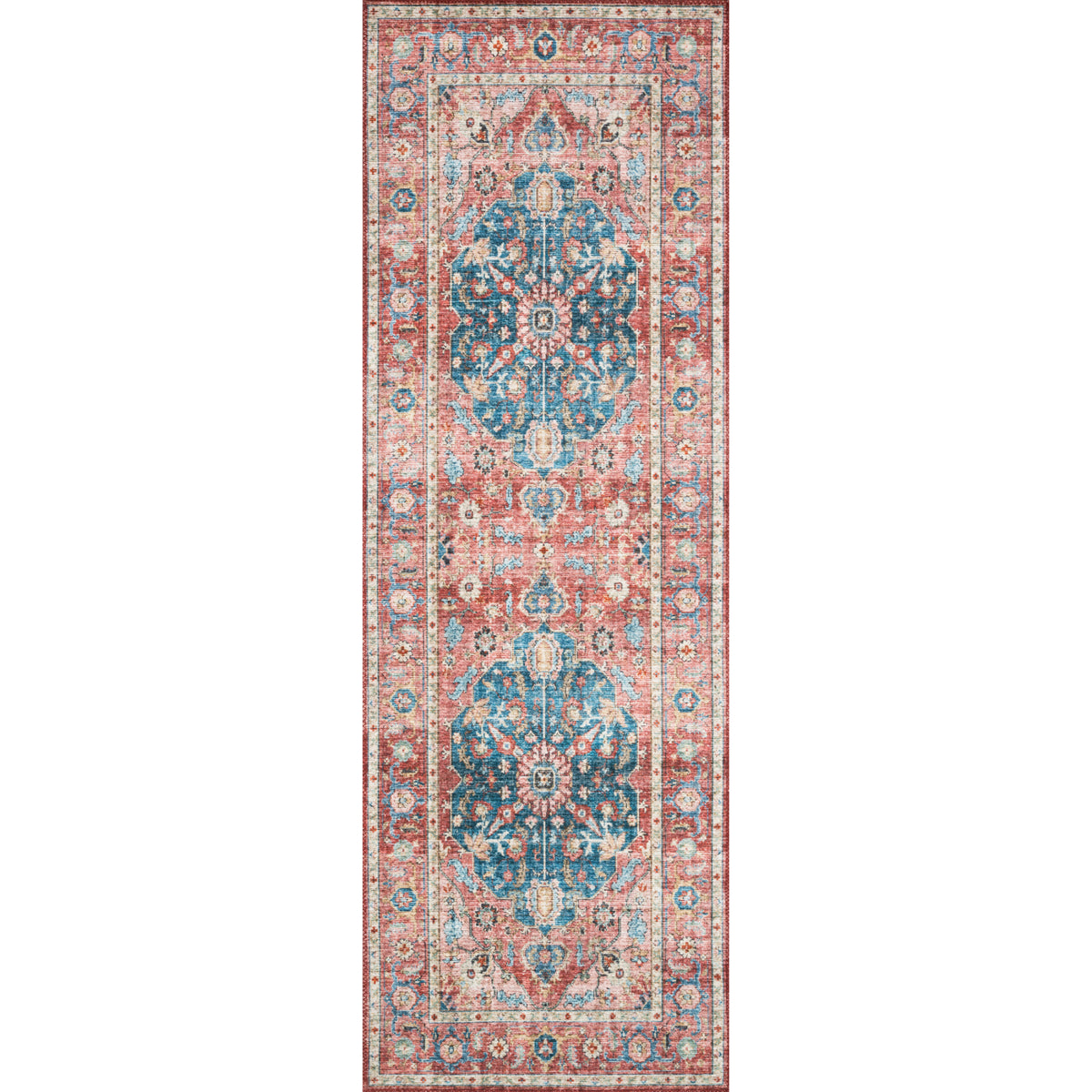 Loloi Skye Brick/Ocean Rug by Loloi