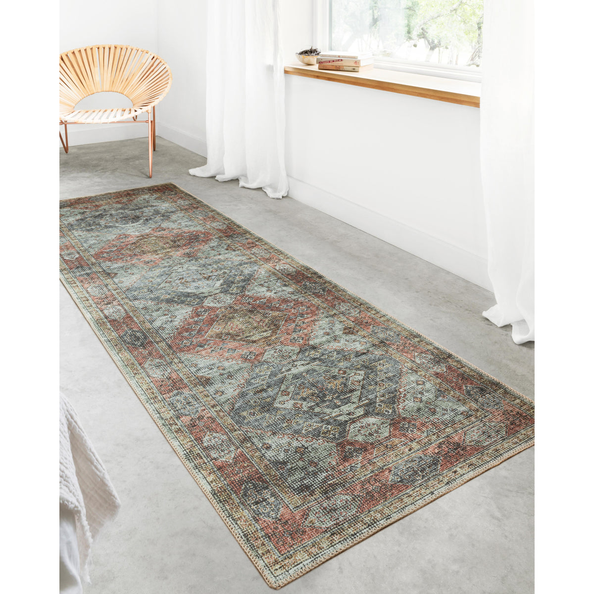 Loloi Skye Apricot/Mist Rug by Loloi