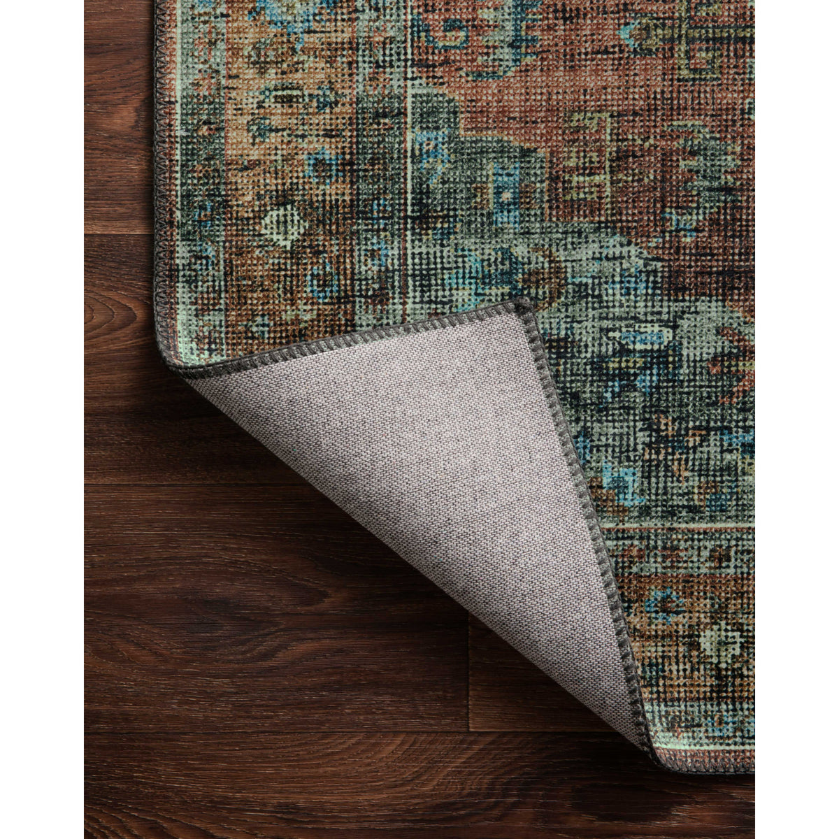 Loloi Skye Terracotta/Sky Rug by Loloi
