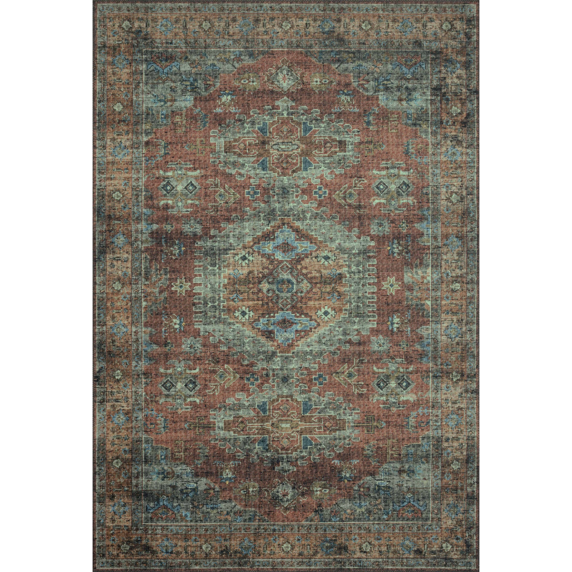 Loloi Skye Terracotta/Sky Rug