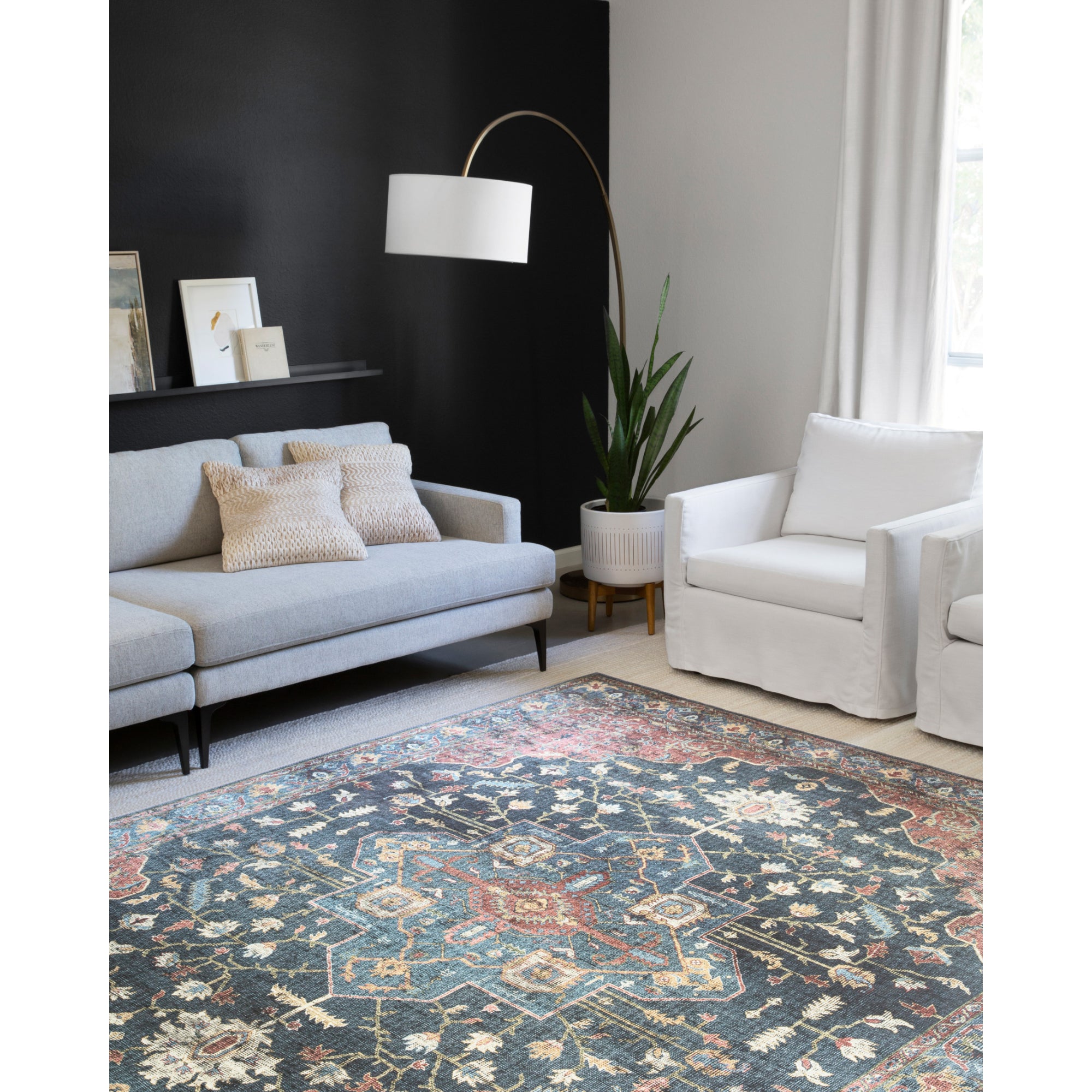 Loloi Skye Denim/Brick Rug