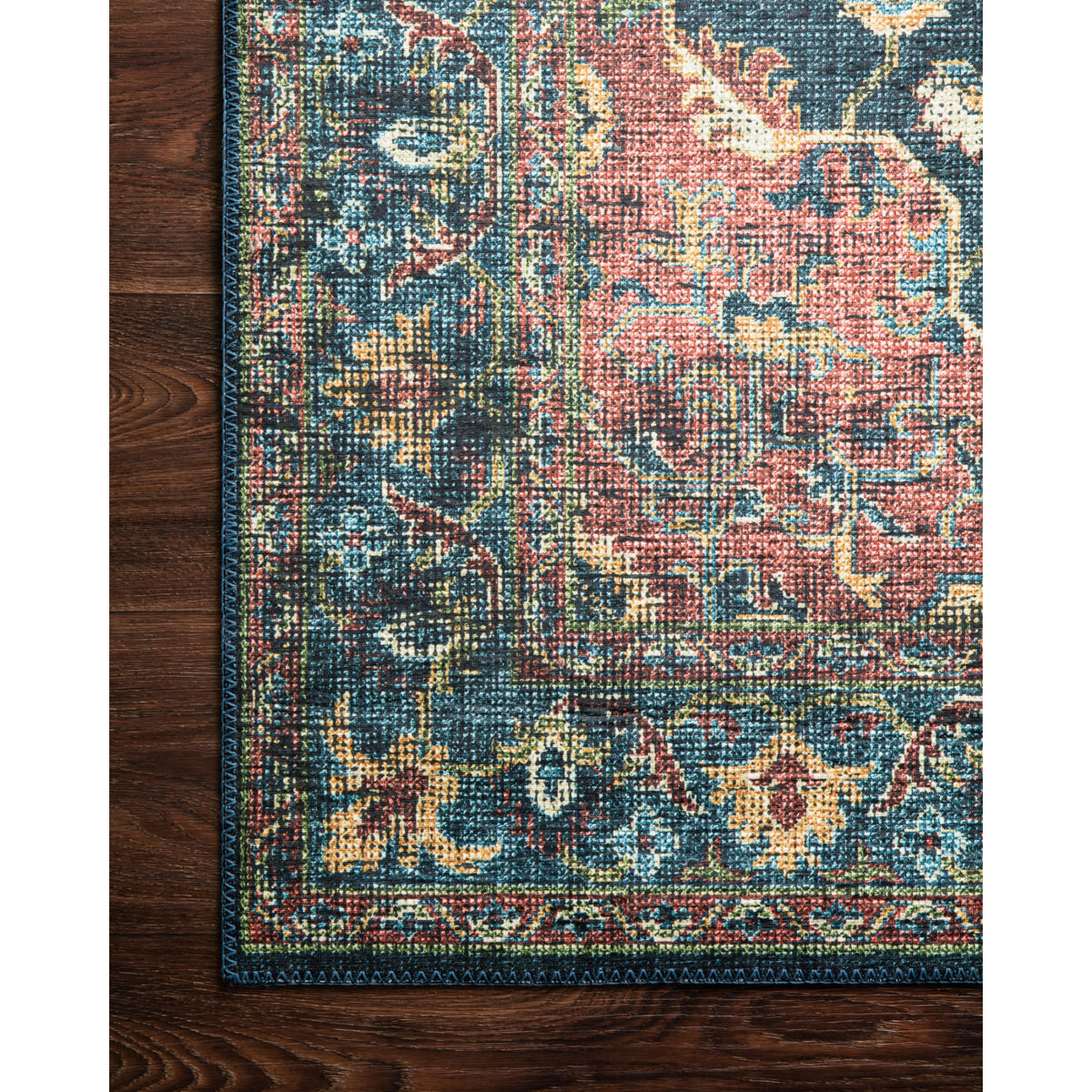 Loloi Skye Denim/Brick Rug by Loloi