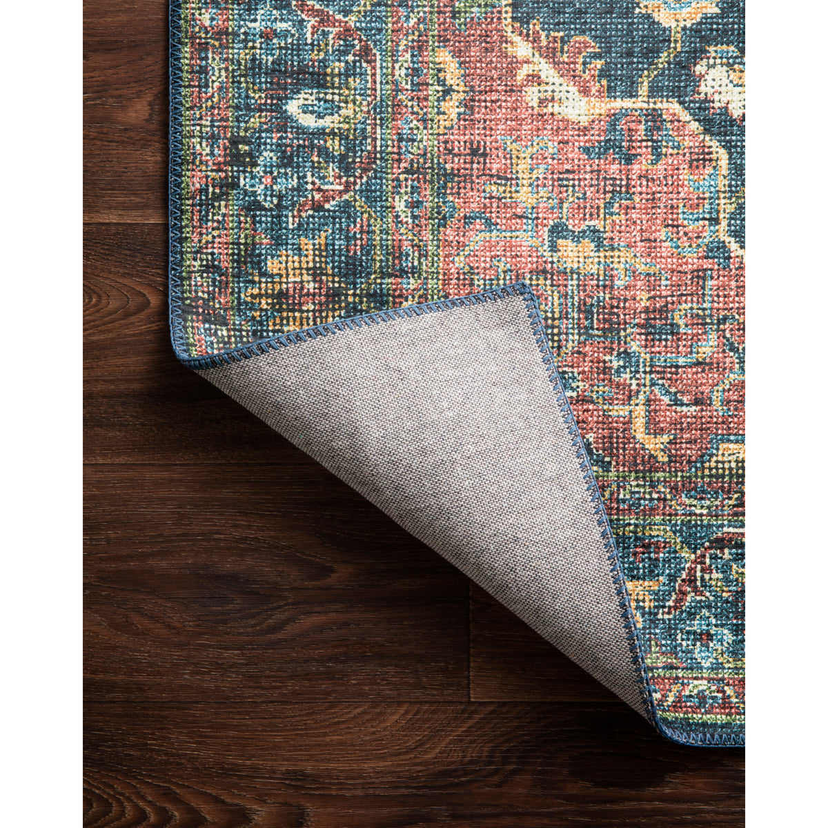 Loloi Skye Denim/Brick Rug by Loloi