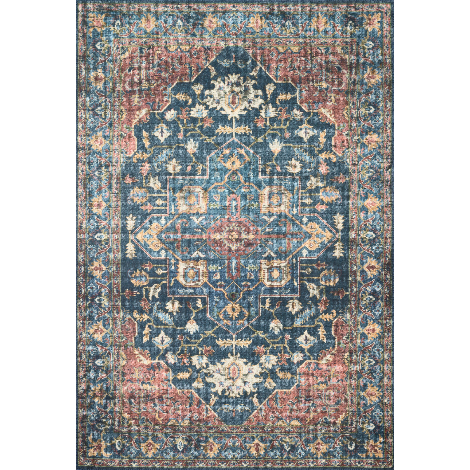 Loloi Skye Denim/Brick Rug