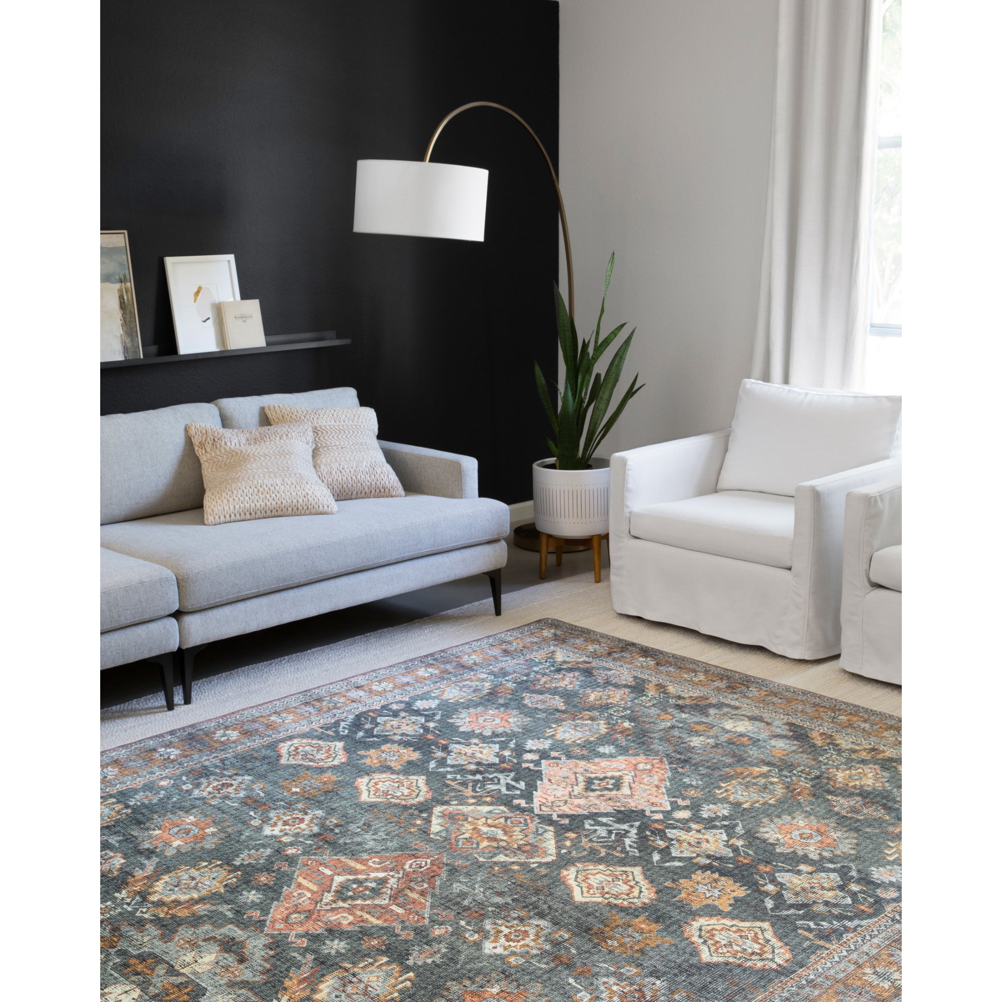 Loloi Skye Sea/Rust Rug