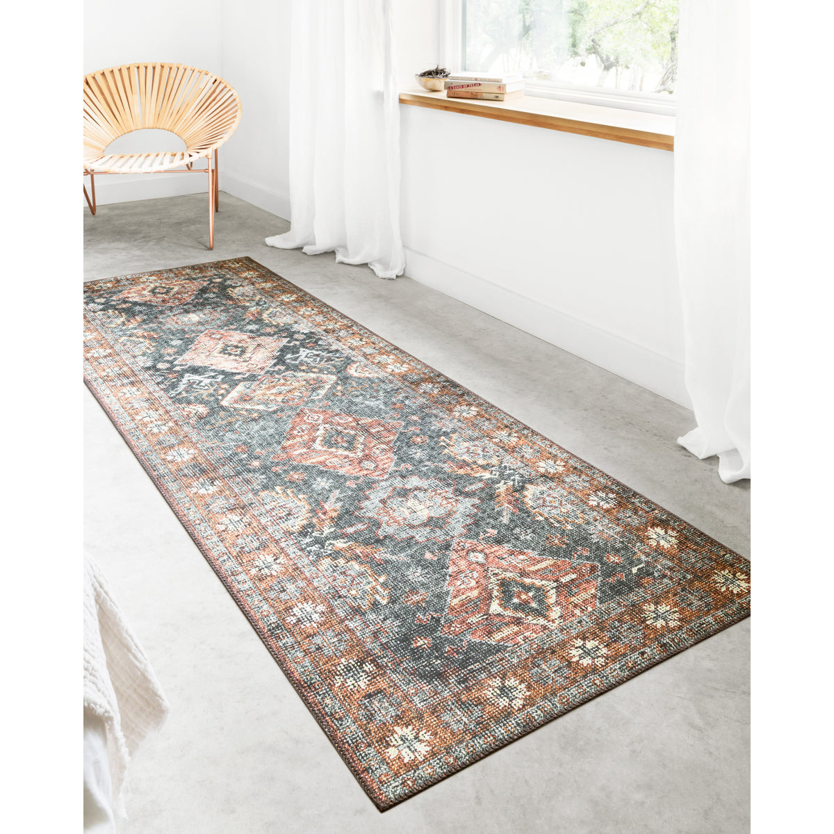 Loloi Skye Sea/Rust Rug by Loloi