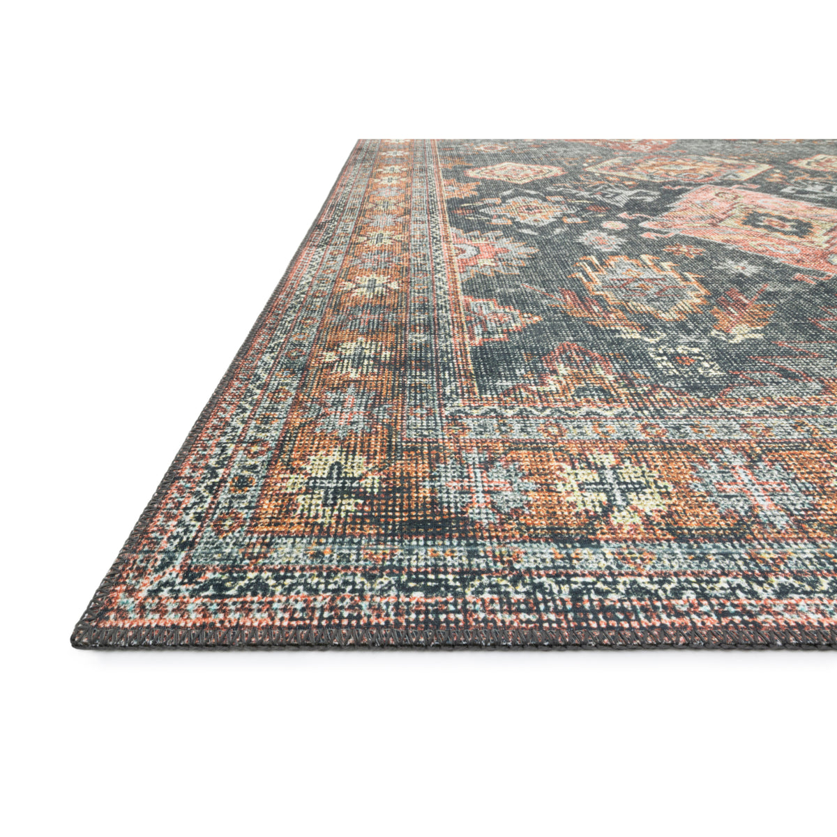 Loloi Skye Sea/Rust Rug by Loloi