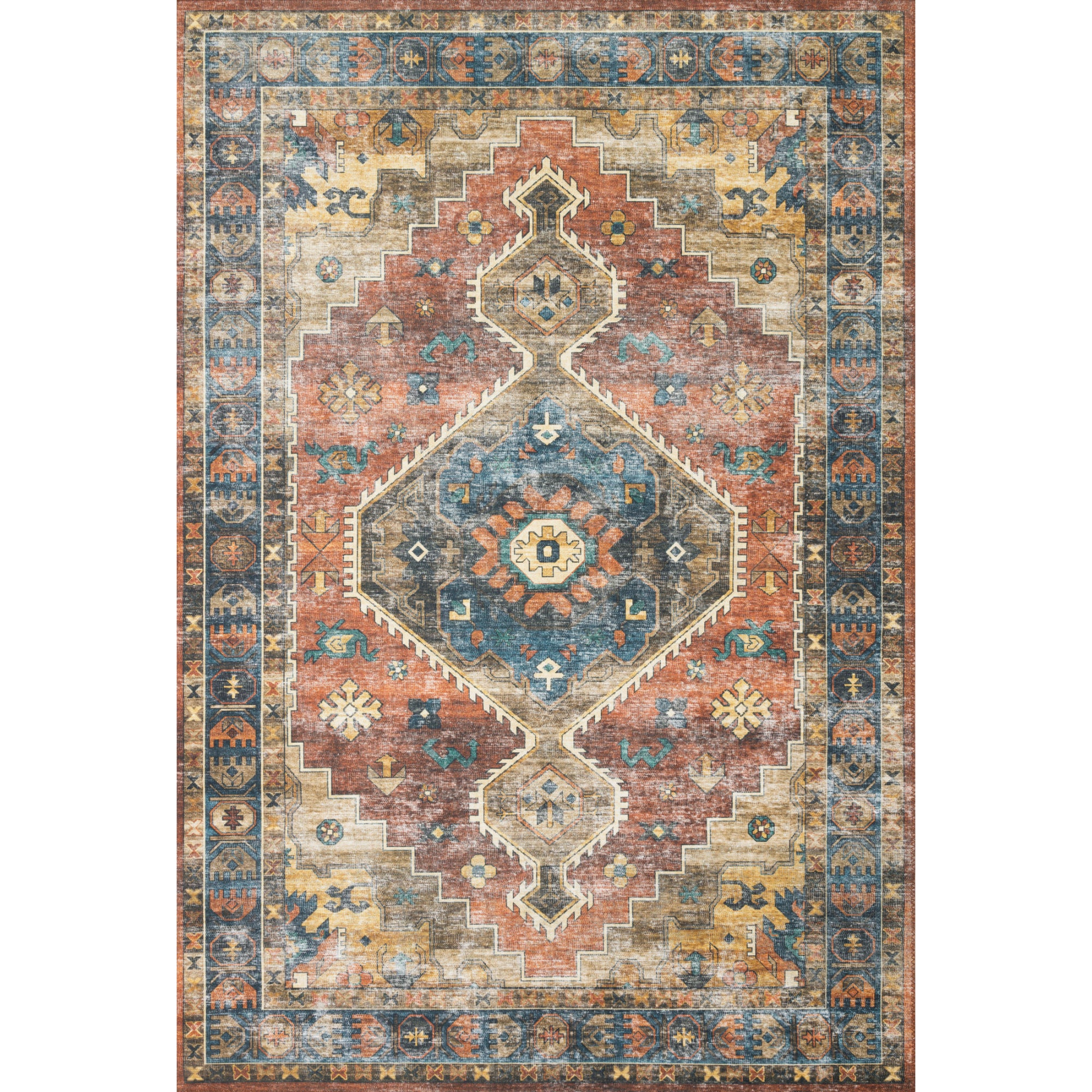 Loloi Skye Rust/Blue Rug