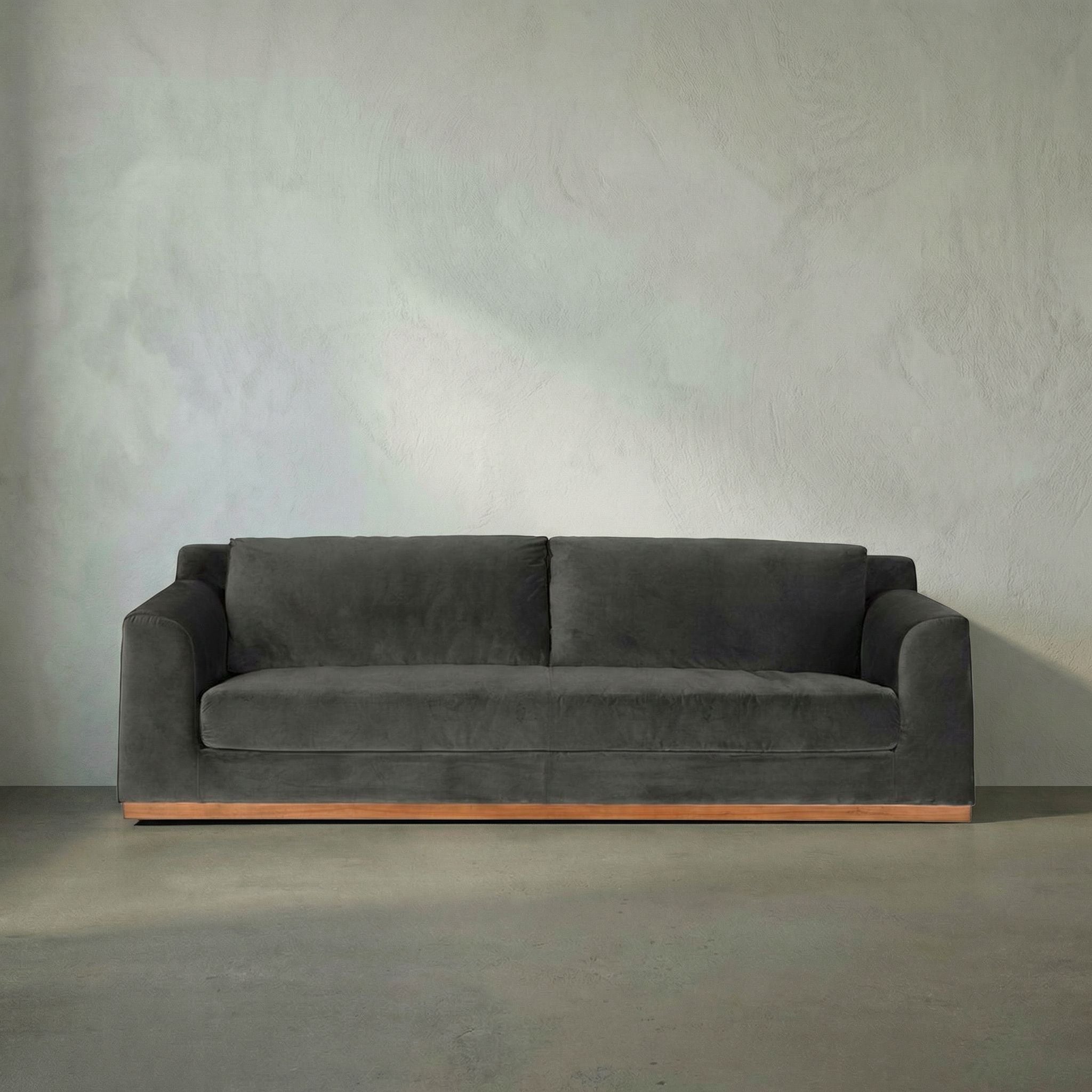 Seville Sofa - Gray Velvet